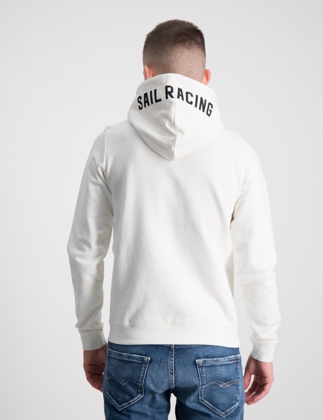 Sail Racing JR HELMSMAN ZIP HOOD Vit för Kille | Kids Brand Store