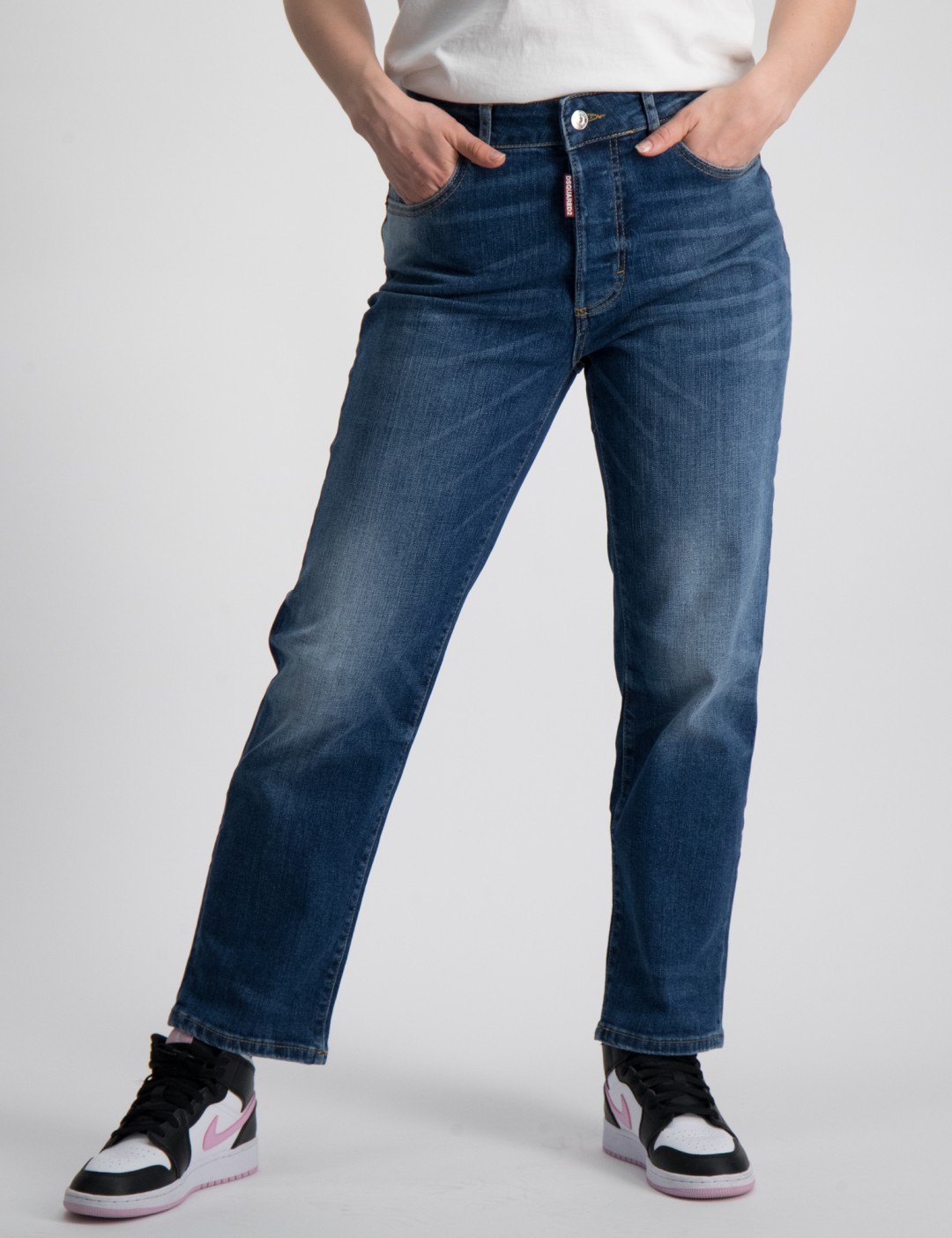 Dsquared2 D2P385F BOSTON JEAN TROUSERS Blau für Mädchen