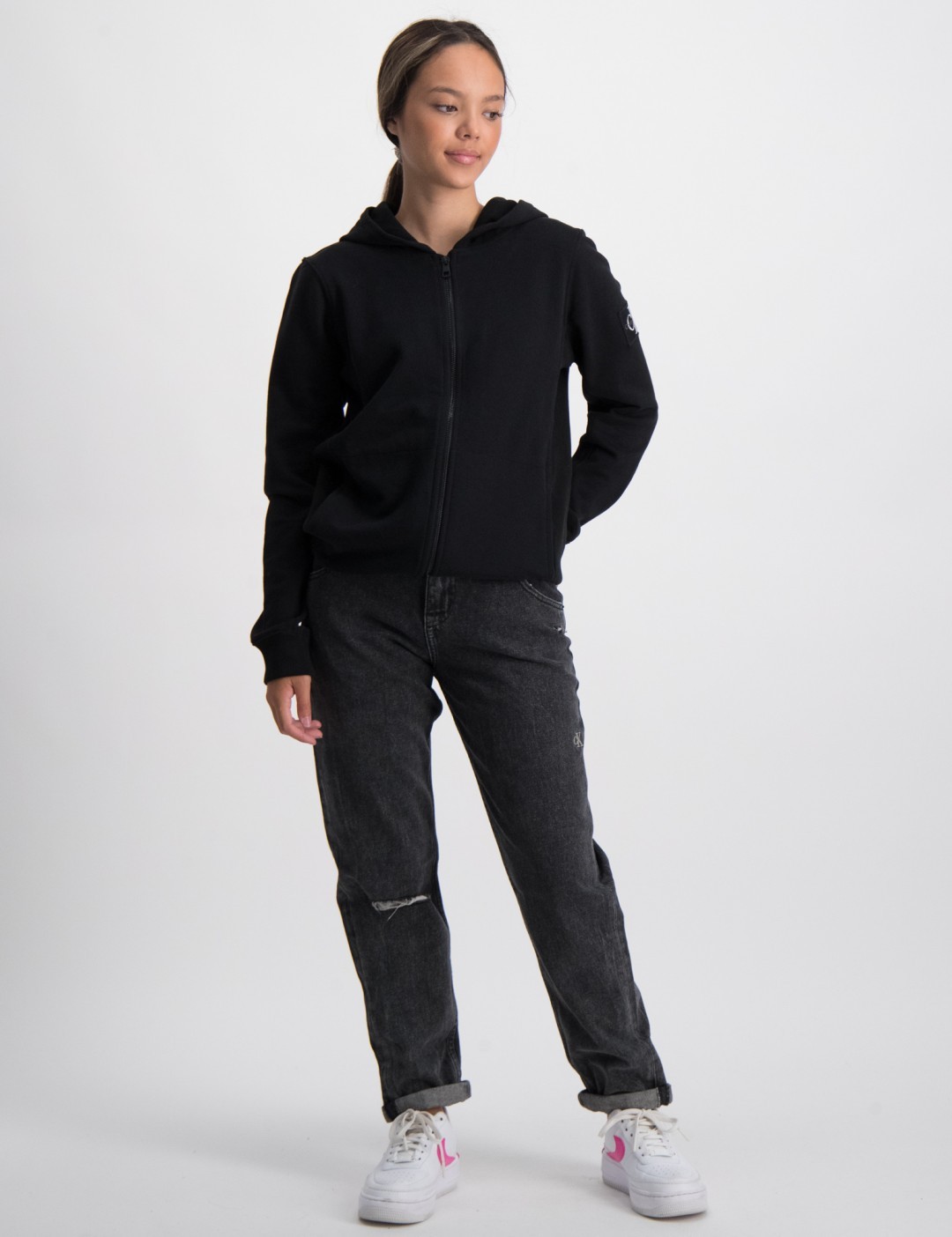 Calvin Klein BARREL WSD STONE GREY BLACK Grå för Tjej | Kids Brand Store