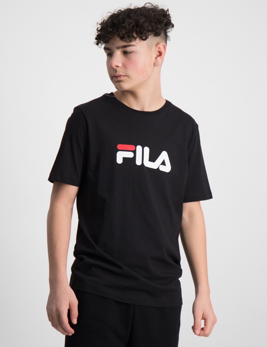 Fila Schwarz SOLBERG classic logo tee fur Jungen Kids Brand Store