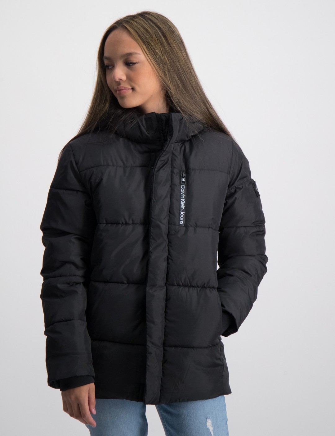 Calvin Klein Schwarz ESSENTIAL PUFFER JACKET fur Madchen Kids Brand Store