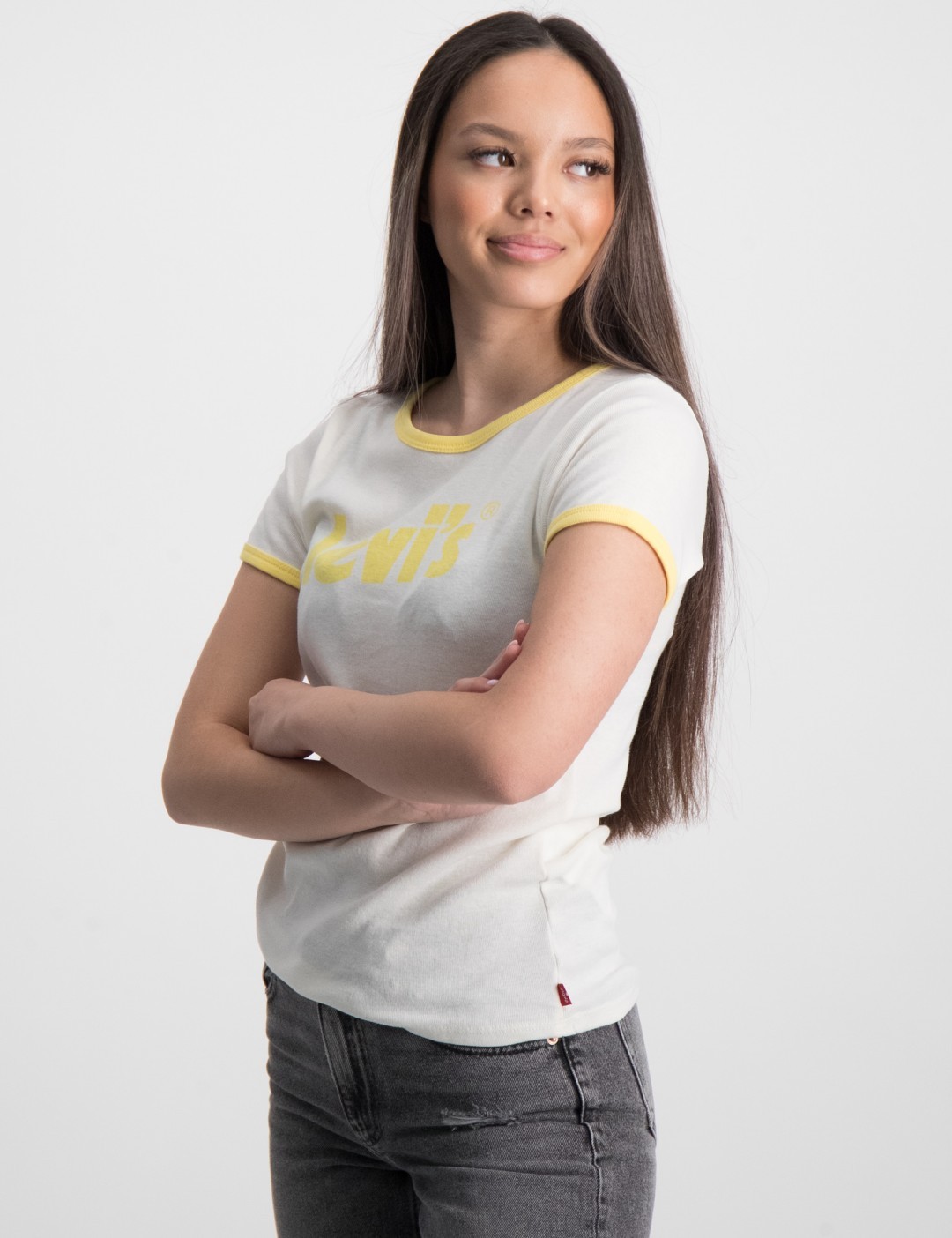 Levi's MEET & GREET RIB RINGER TO Gul til Jente | Kids Brand Store