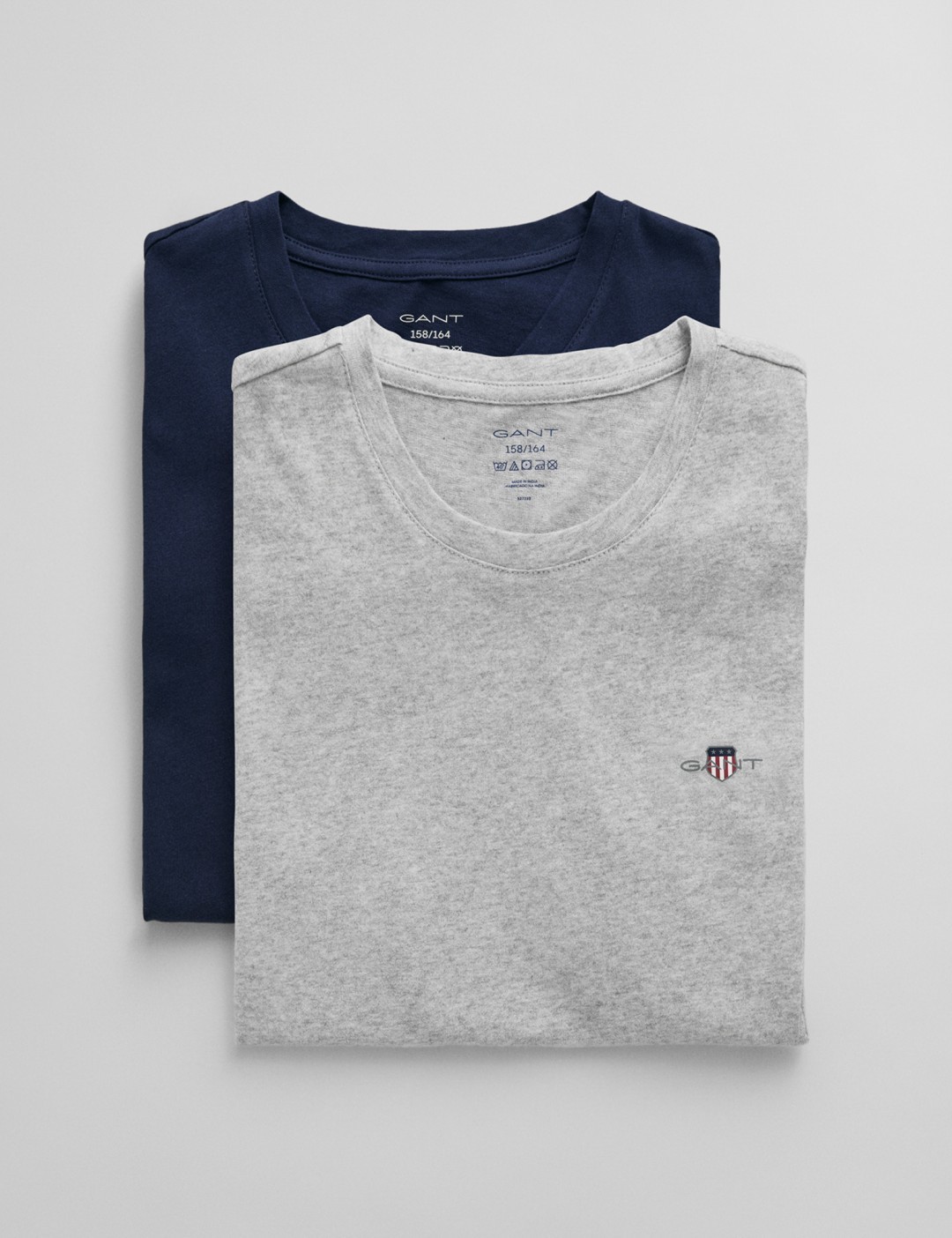 Gant Kids Green Embroidered Round Neck Short Sleeves T-Shirt