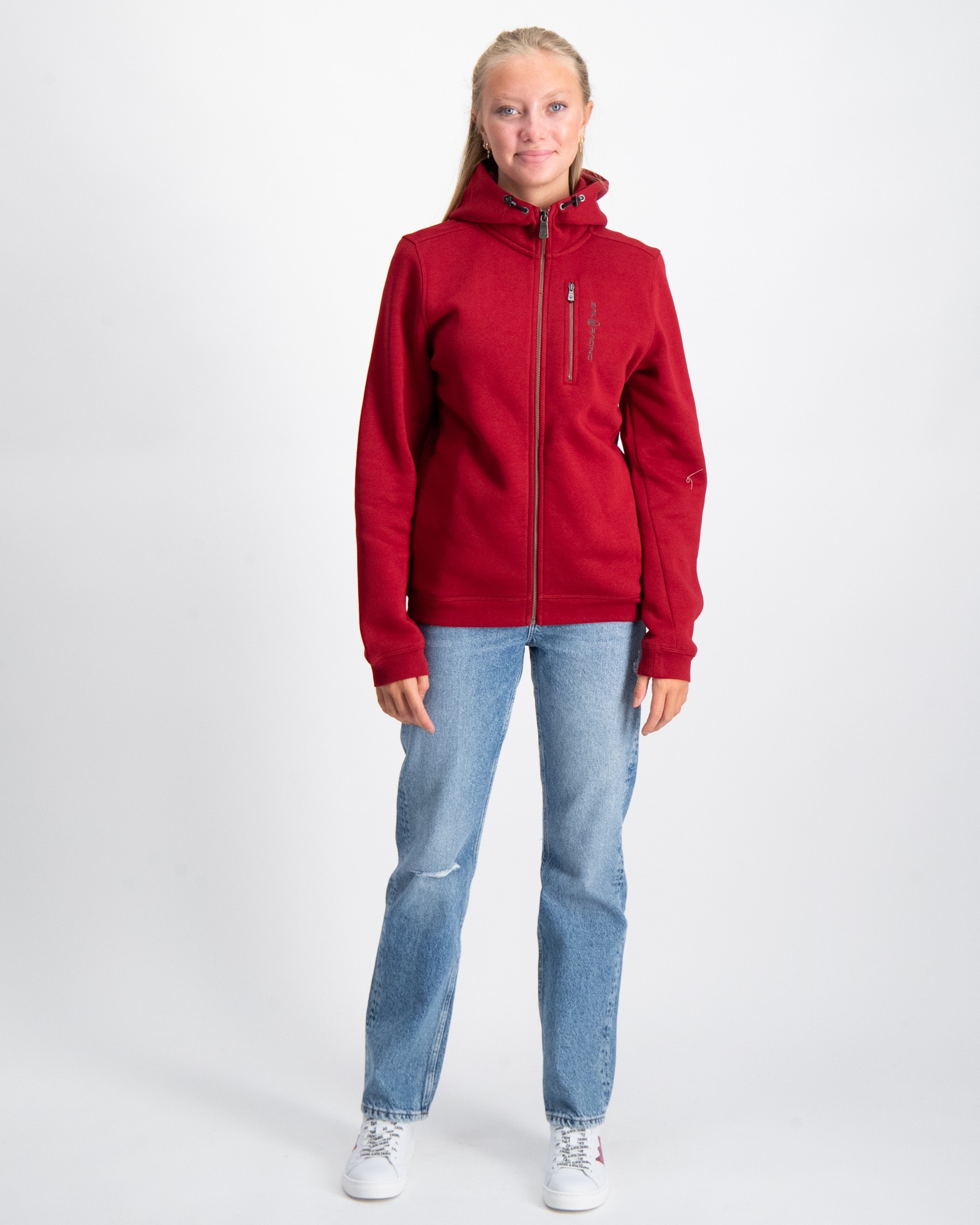 Sail Racing JR BOWMAN ZIP HOOD Röd för Tjej | Kids Brand Store