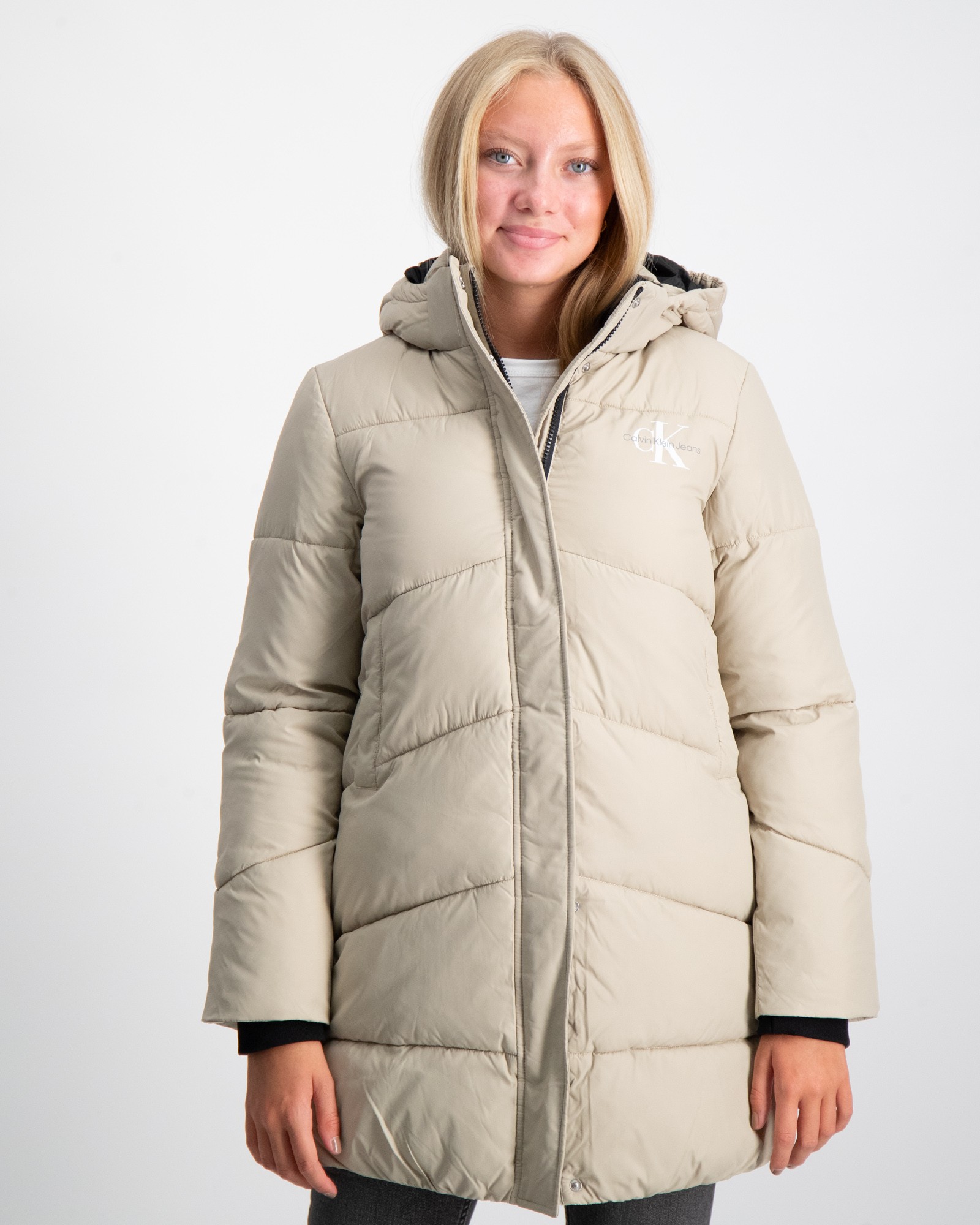 Calvin Klein CK LONG PUFFER COAT Grau für Mädchen Kids Brand Store