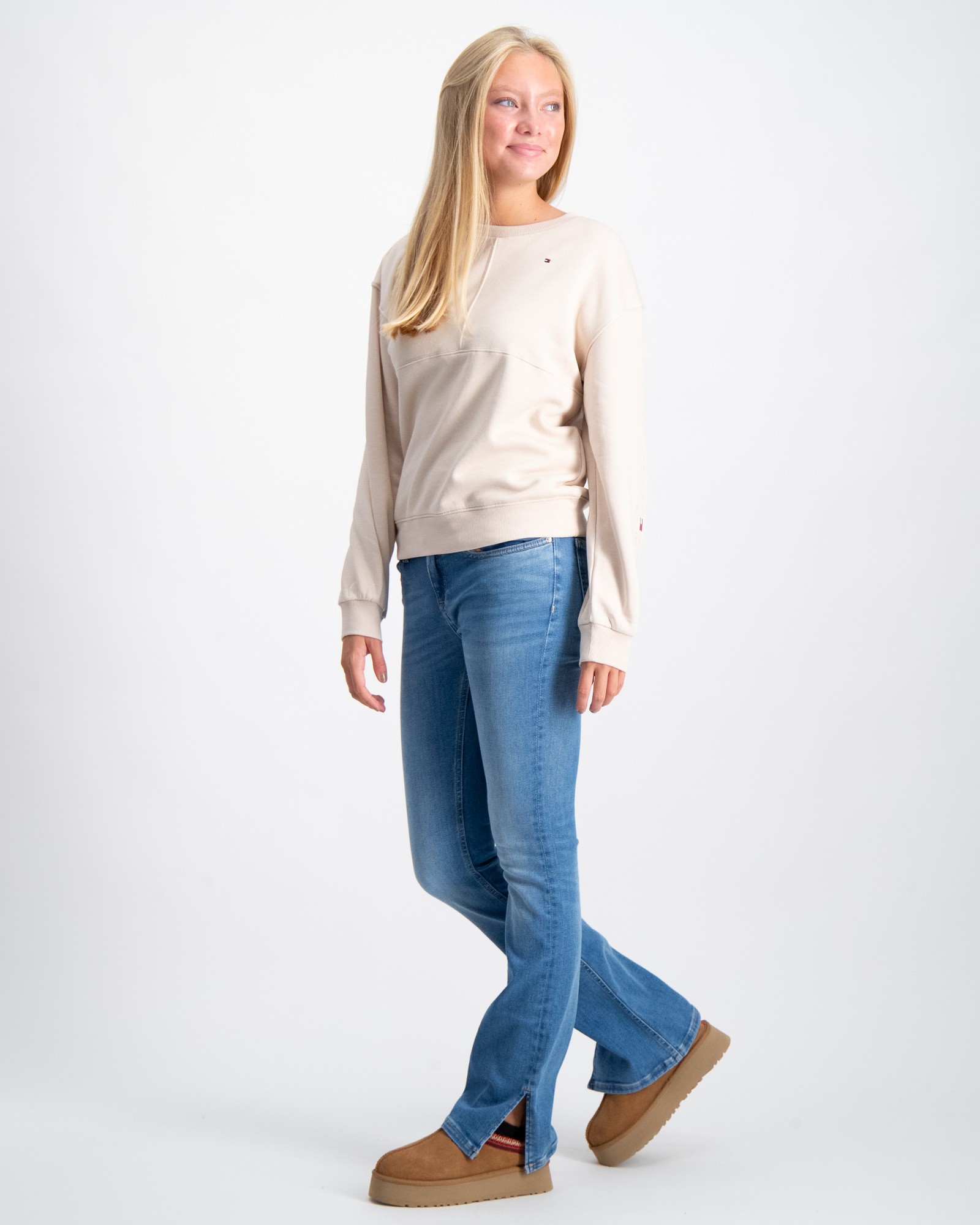Calvin Klein FLARE MR SPLIT VISUAL MID BLUE Bleu pour Fille | Kids ...