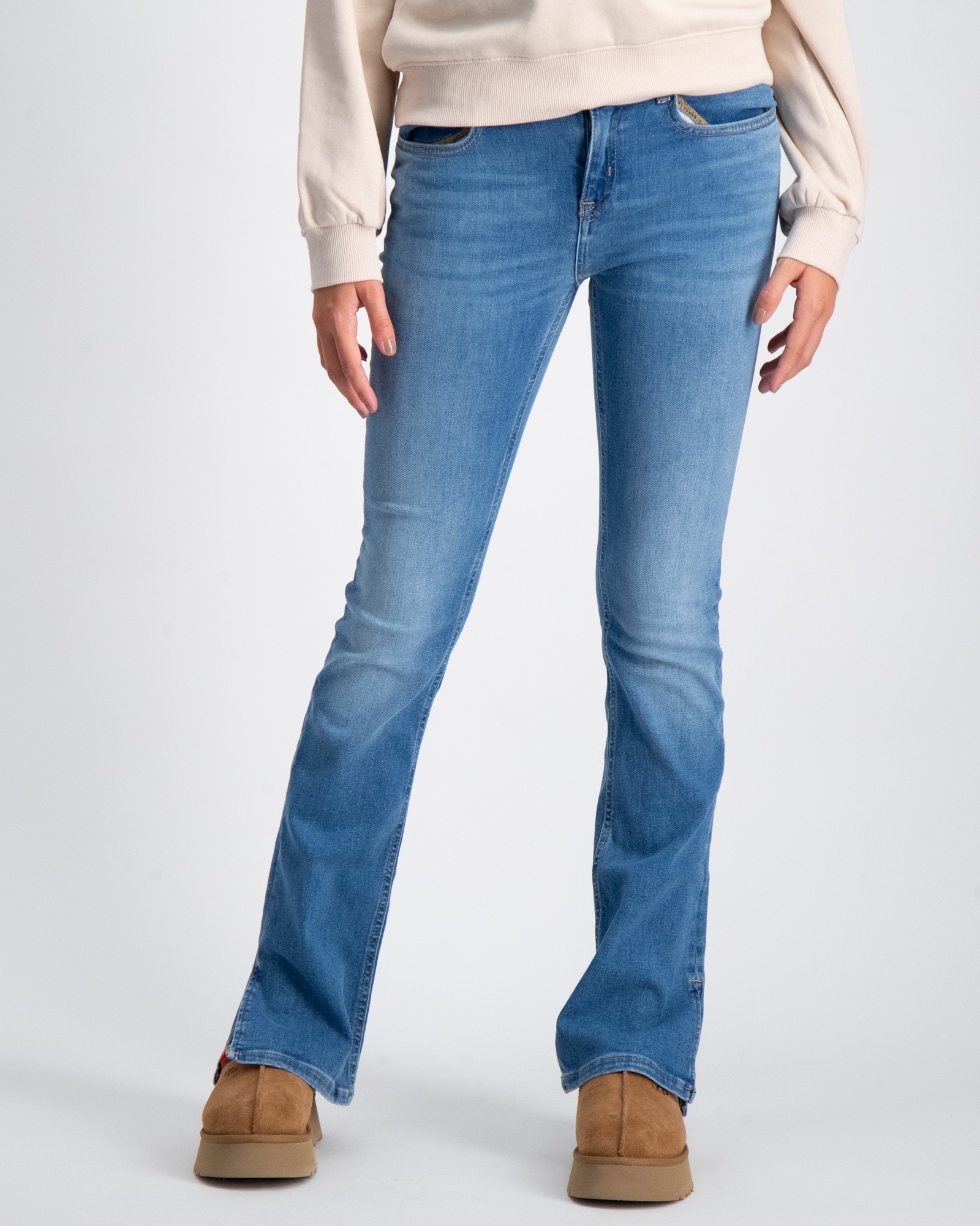 Calvin Klein FLARE MR SPLIT VISUAL MID BLUE Blå til Jente | Kids Brand ...