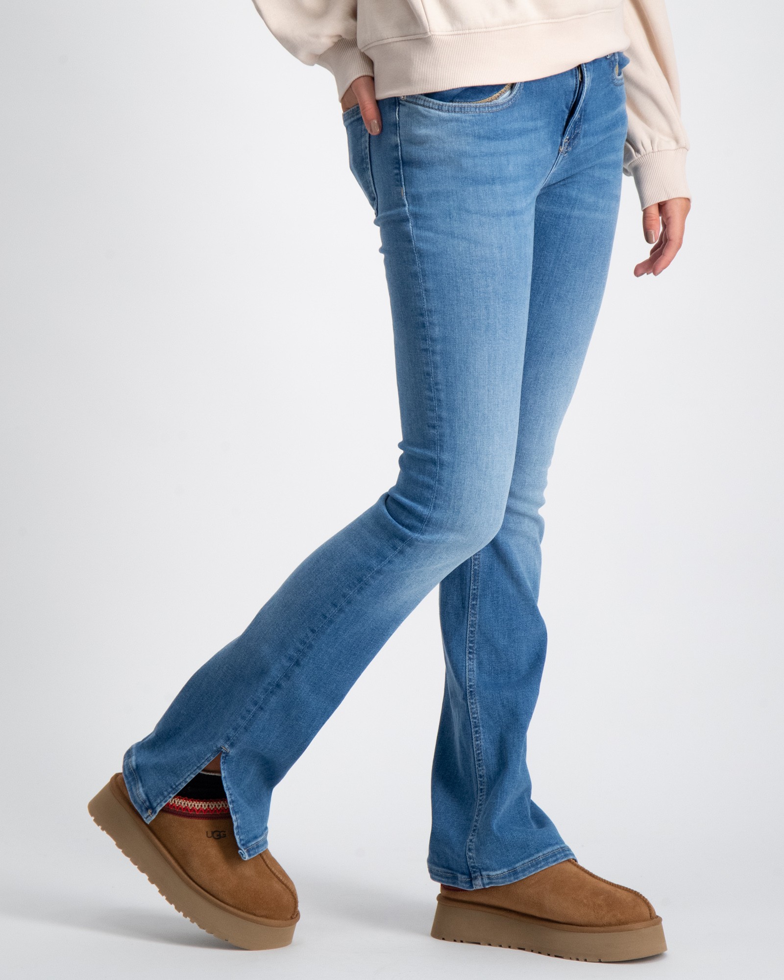 Calvin Klein FLARE MR SPLIT VISUAL MID BLUE Blå til Jente | Kids Brand ...