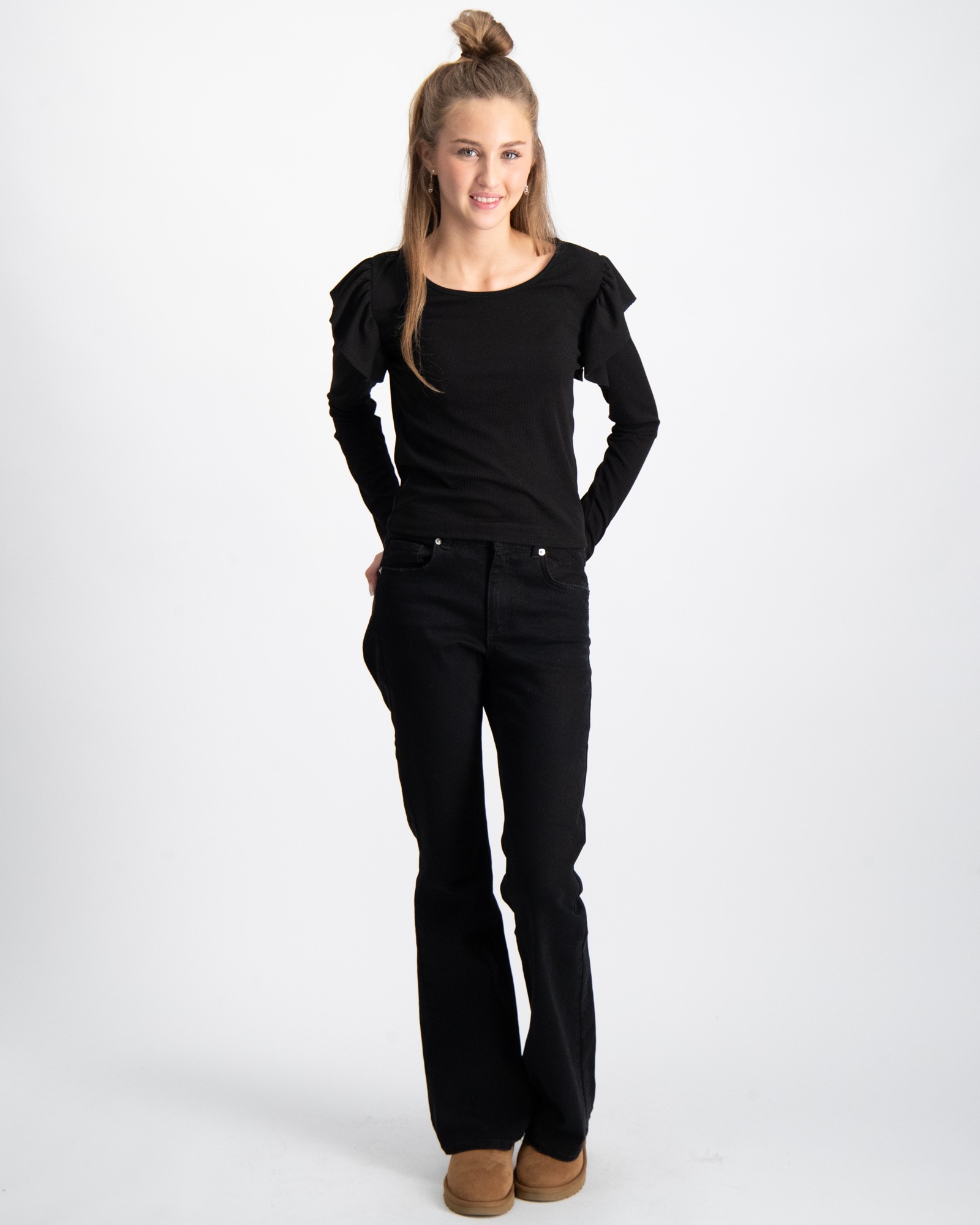 Ribbi L S Top Black