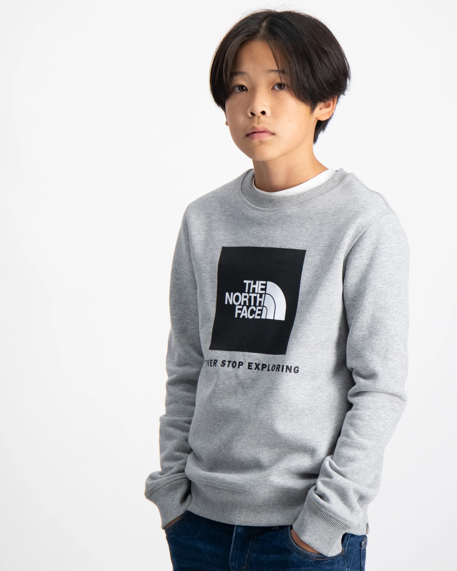 The North Face TEEN REDBOX CREW Multi för Kille | Kids Brand Store