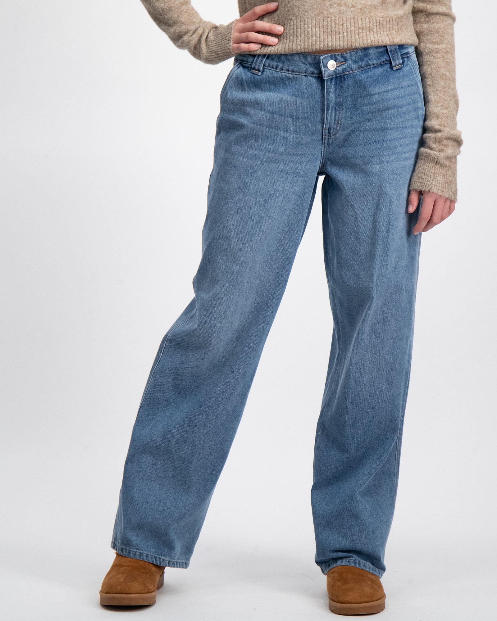 NAME IT Mädchen Nlfletizza DNM Hw Straight Pant W. Ld