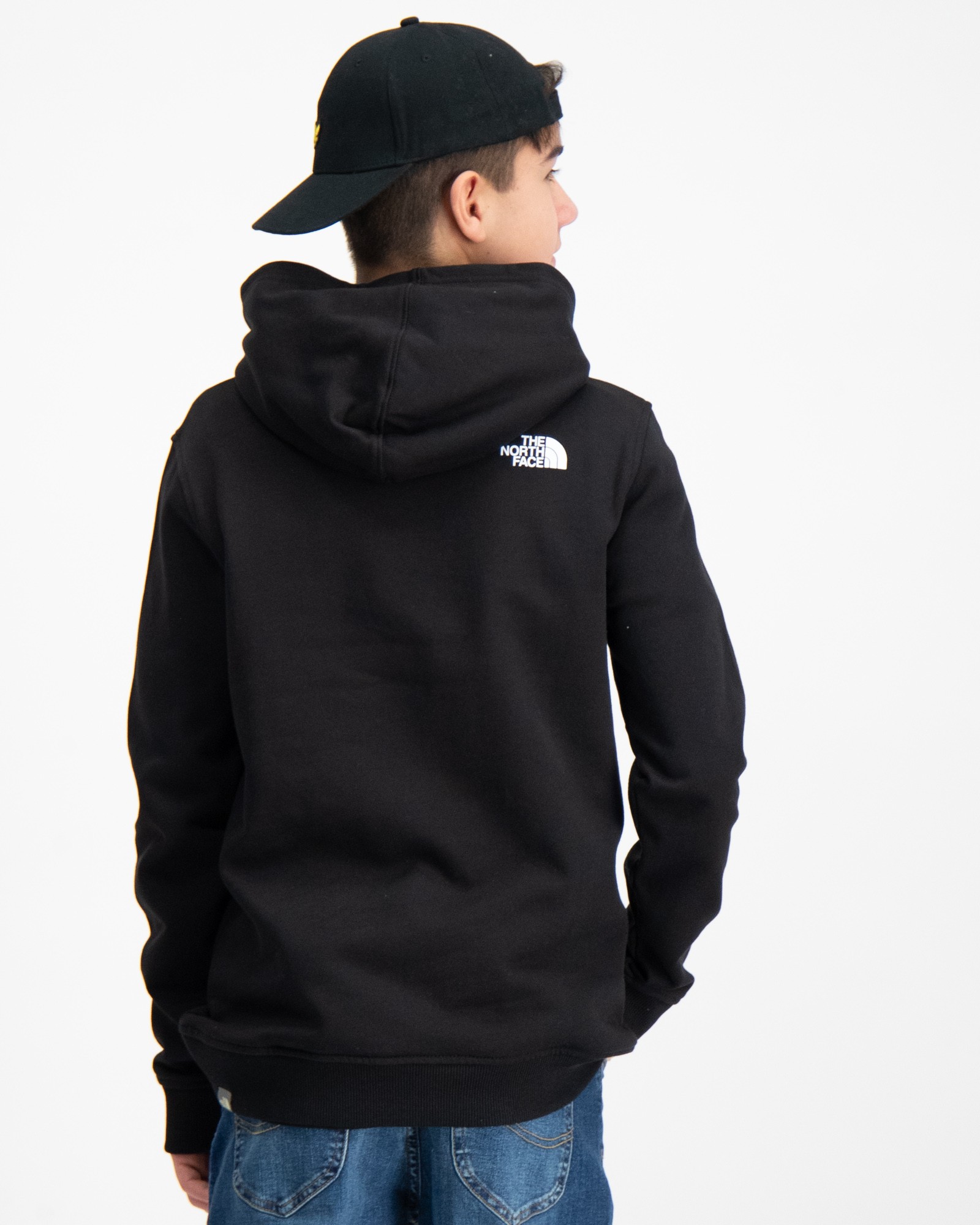 Black north face hoodie junior clearance