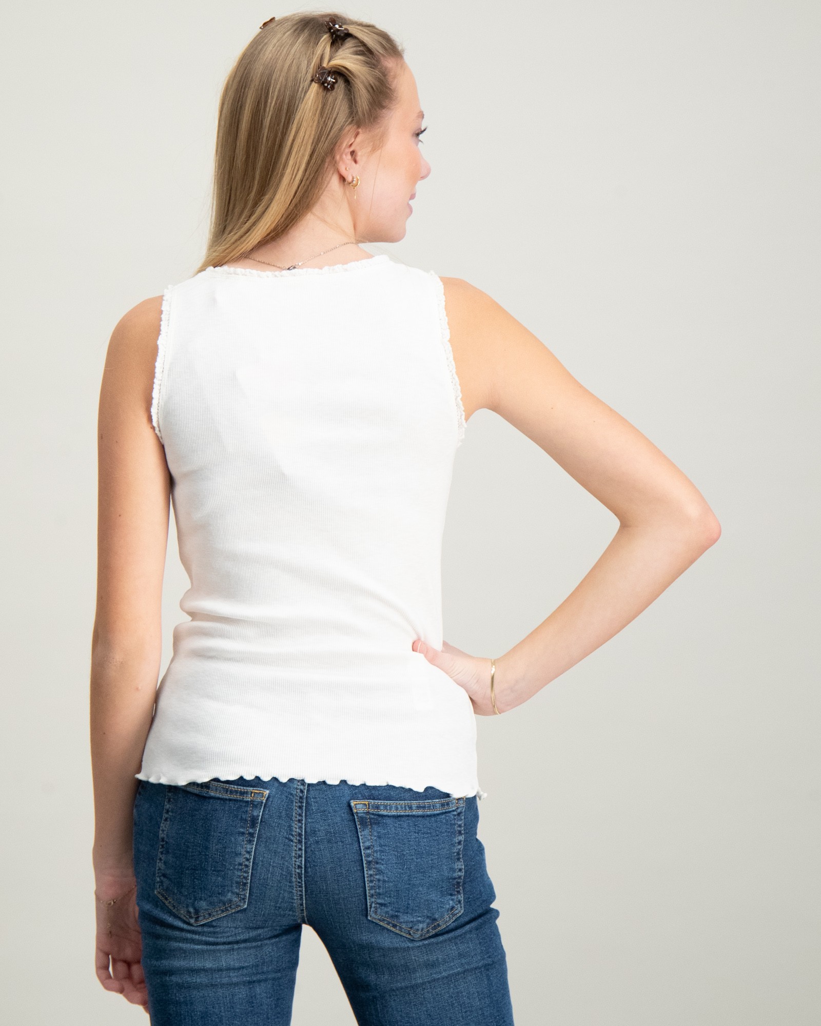 Jean Boyfriend Blanc Fille Scotch & Soda Pompons | Espace des marques