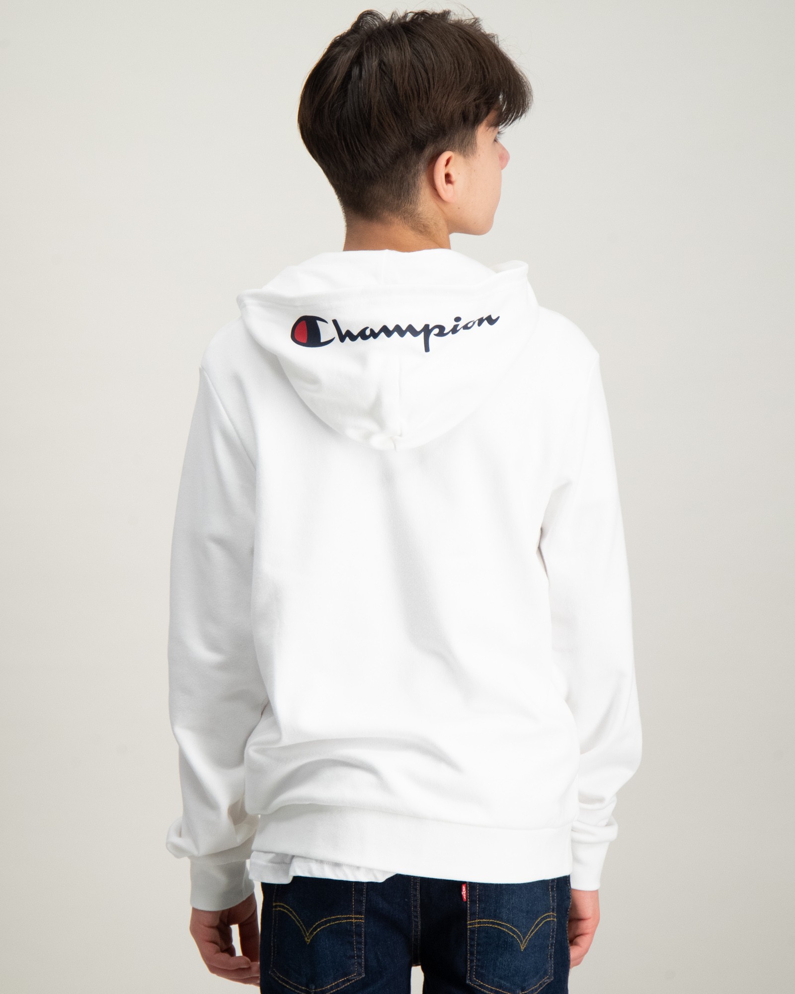 White champion sweatshirt youth hotsell