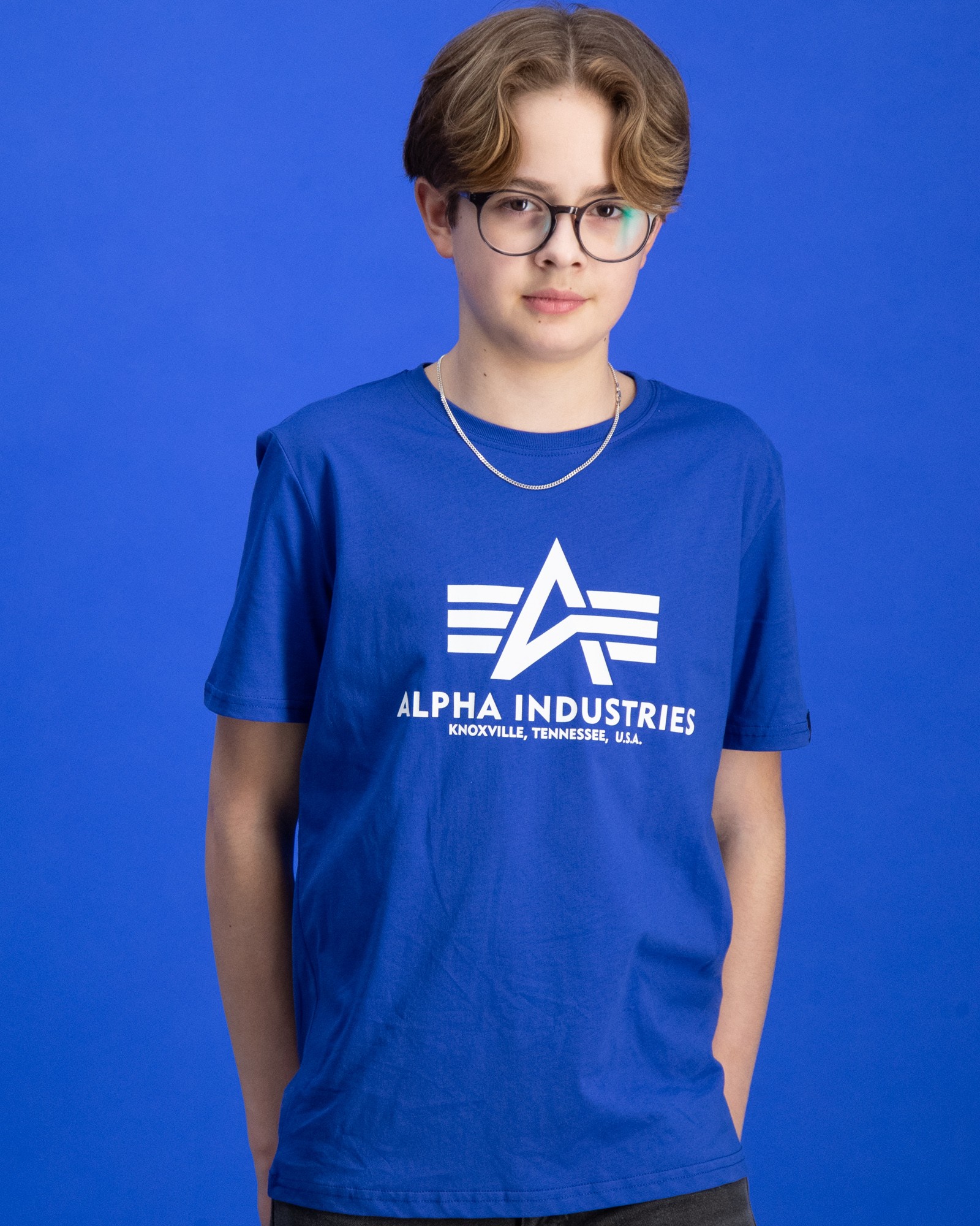 Alpha Industries Camiseta Estampada - Dark Petrol/azul Petróleo