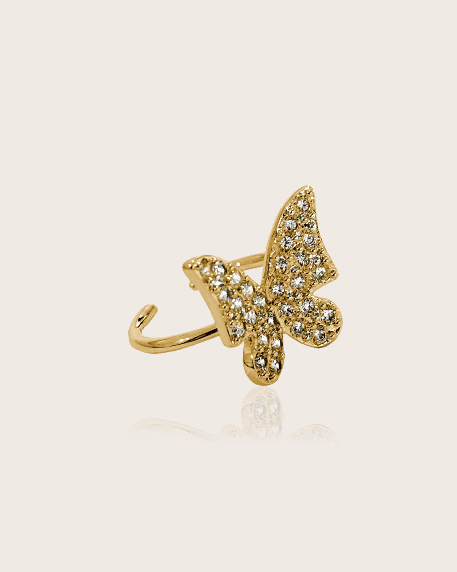IOAKU BUTTERFLY SPARKLE RING Gouden voor Meisjes | Kids Brand Store