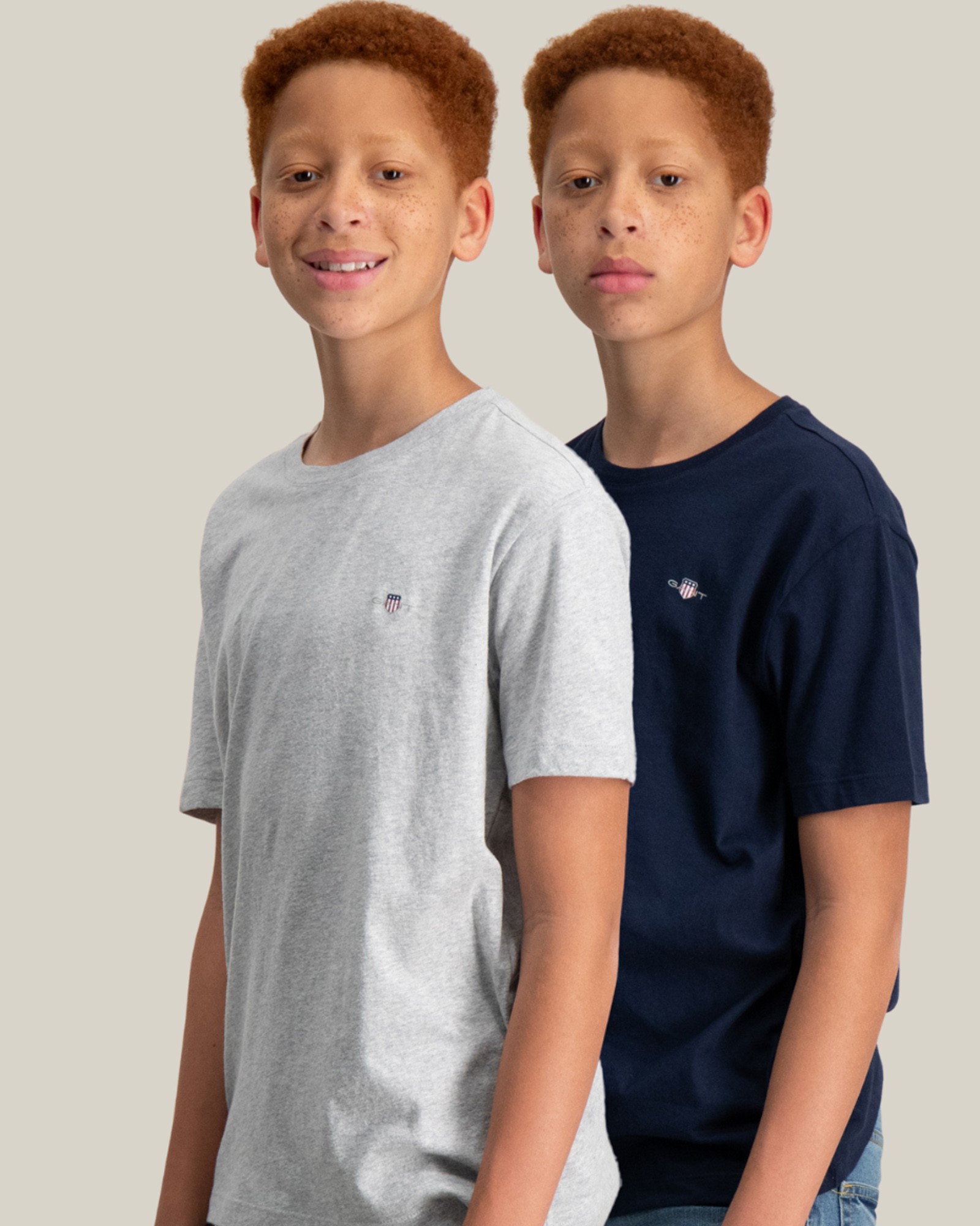 Gant Kids Yellow Logo Relaxed Fit T-Shirt