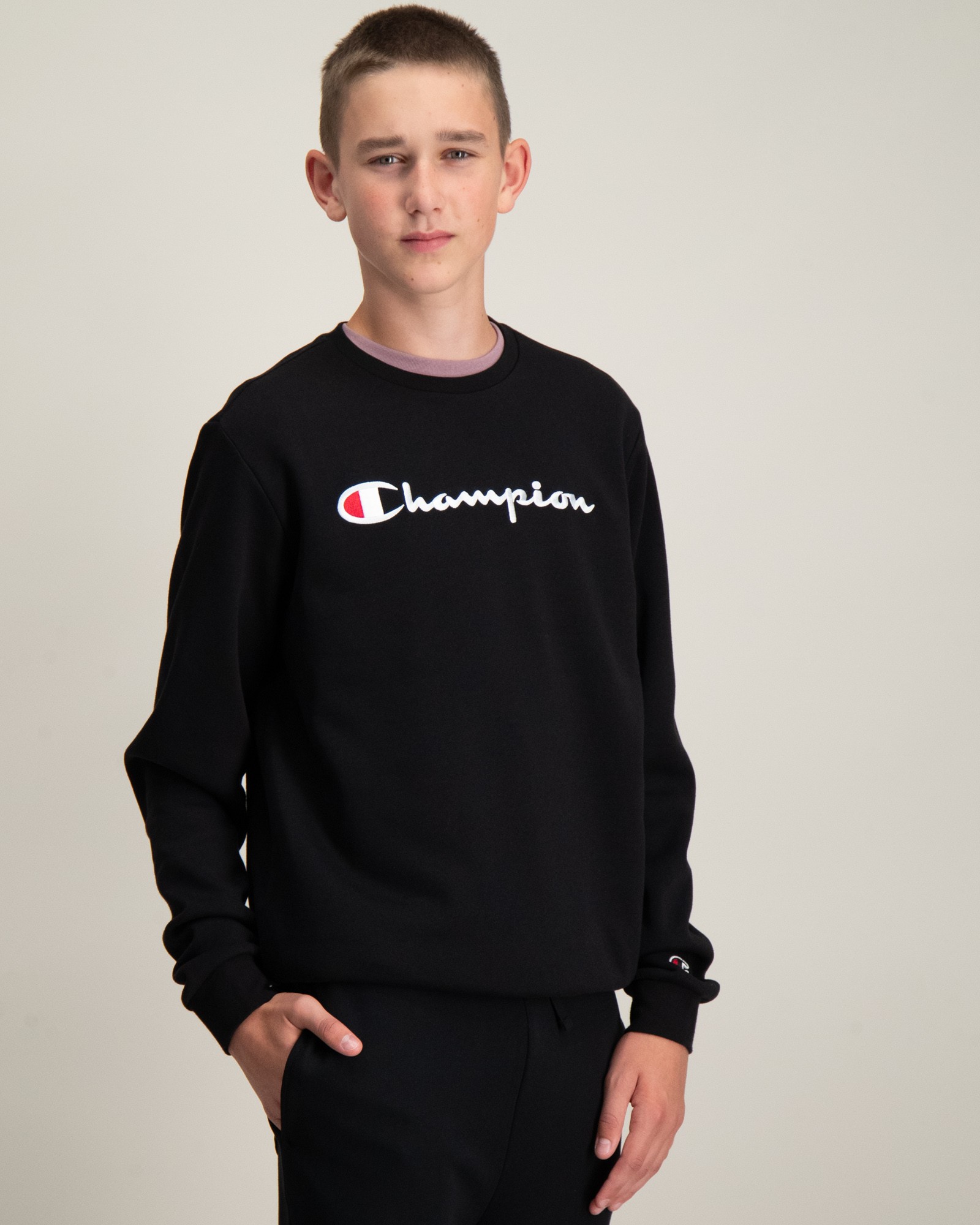 Black champion crewneck online