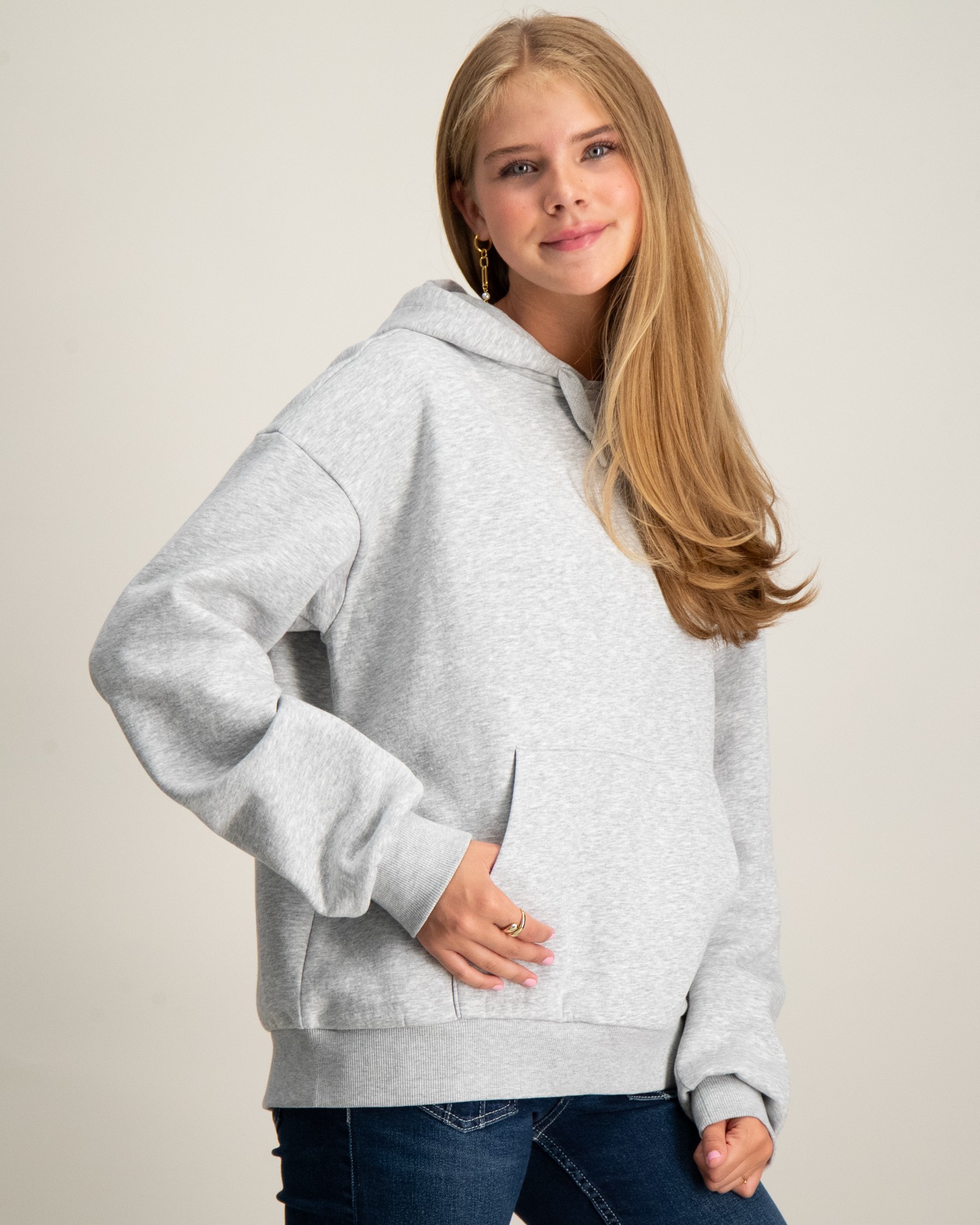 Gina Tricot Young Y oversized hoodie Grau für Mädchen Kids Brand