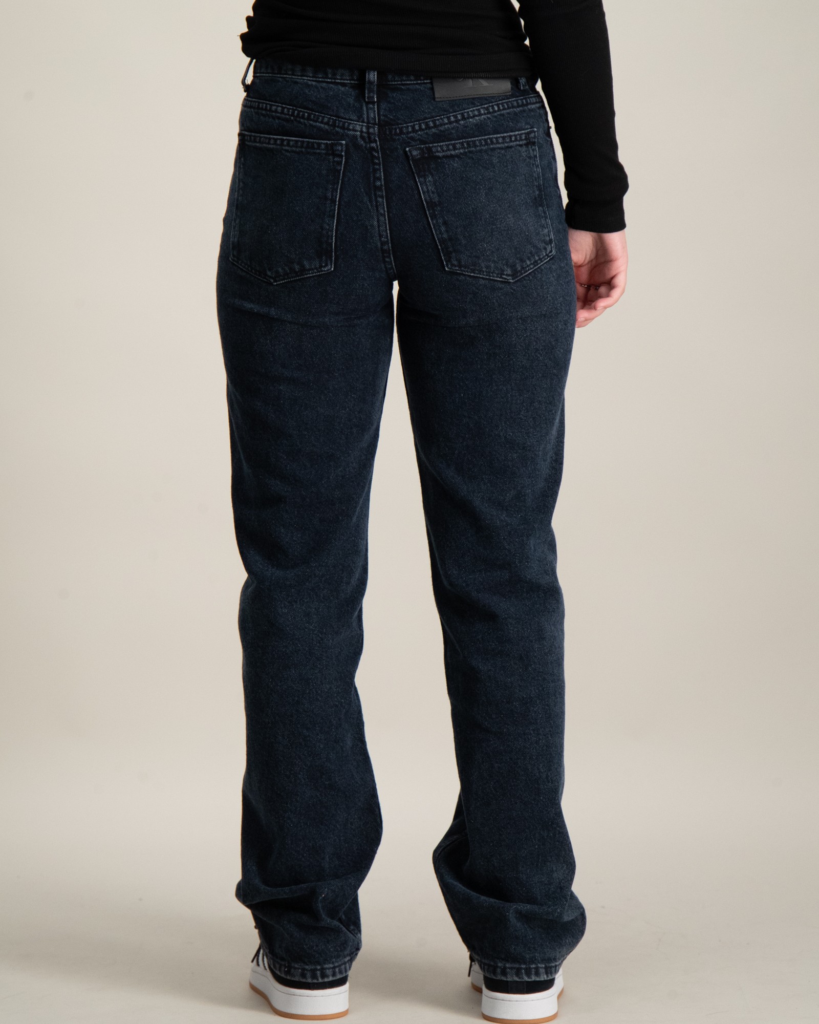 Calvin Klein HR WIDE LEG BLUE BLACK RGD DENIM Sininen varten Tytöt ...