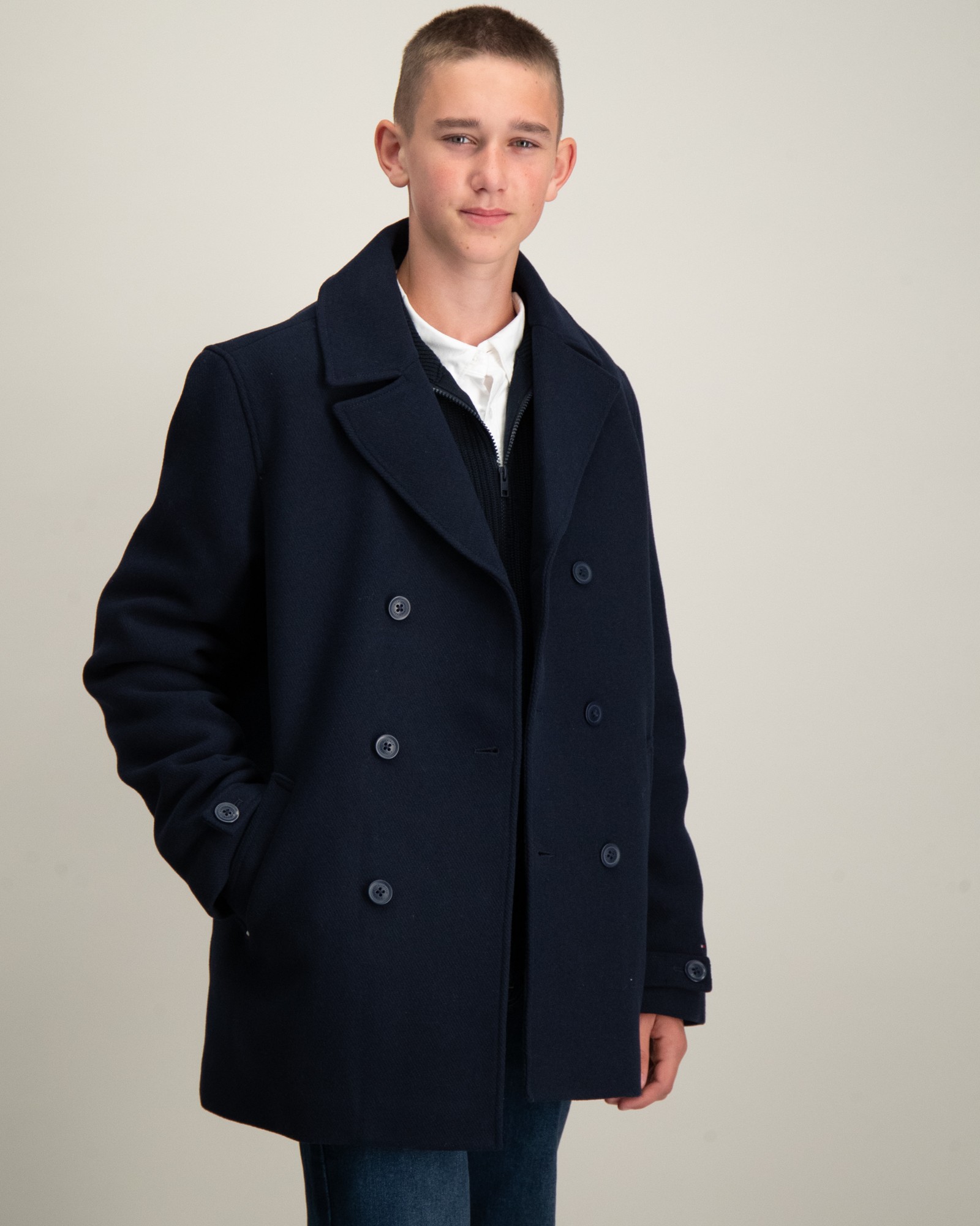 Tommy Hilfiger LIGHT PADDED PEACOAT Blau für Jungen Kids Brand Store