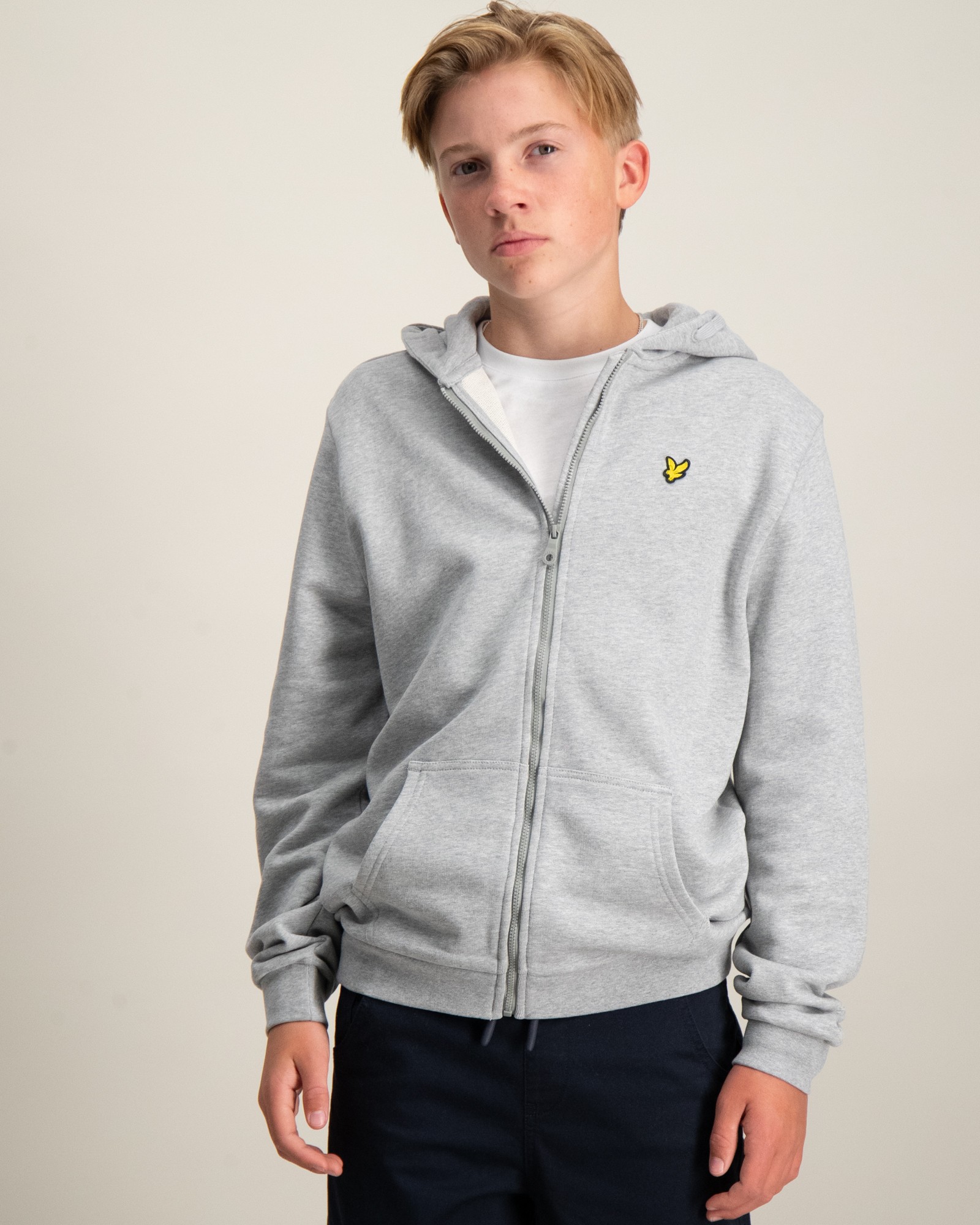 Sweat à Capuche Zippé Lyle & Scott Junior – Garçon 14-15 Ans – Bleu – Occasion