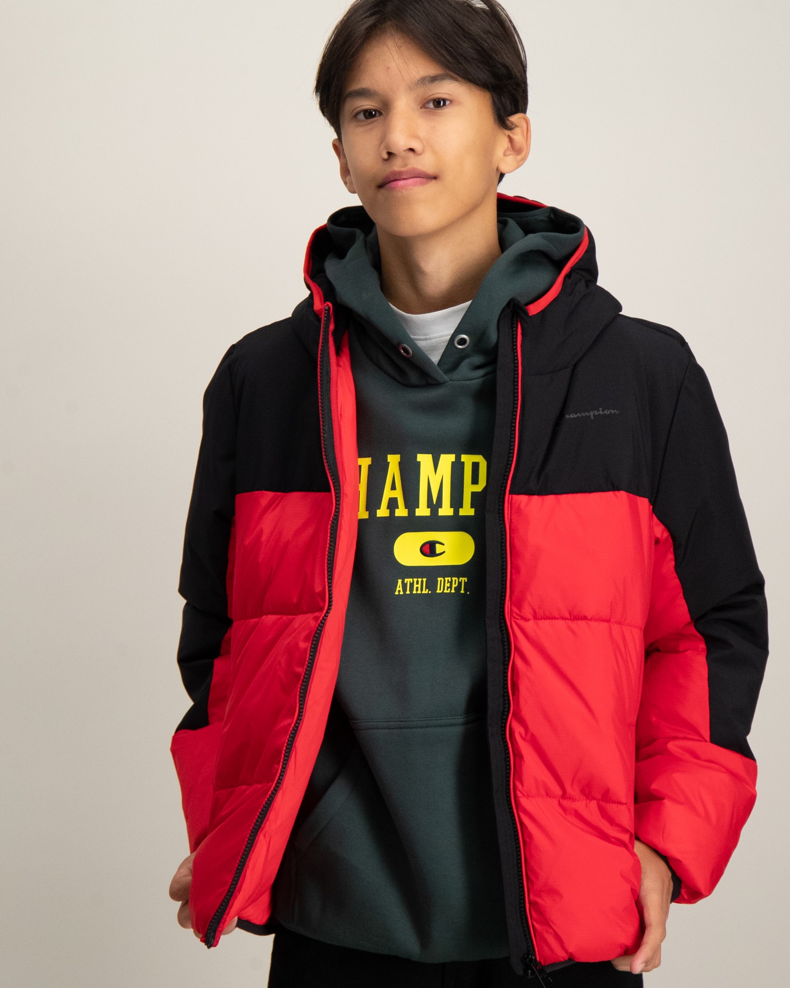 Champion Rot Hooded Jacket fur Jungen Kids Brand Store