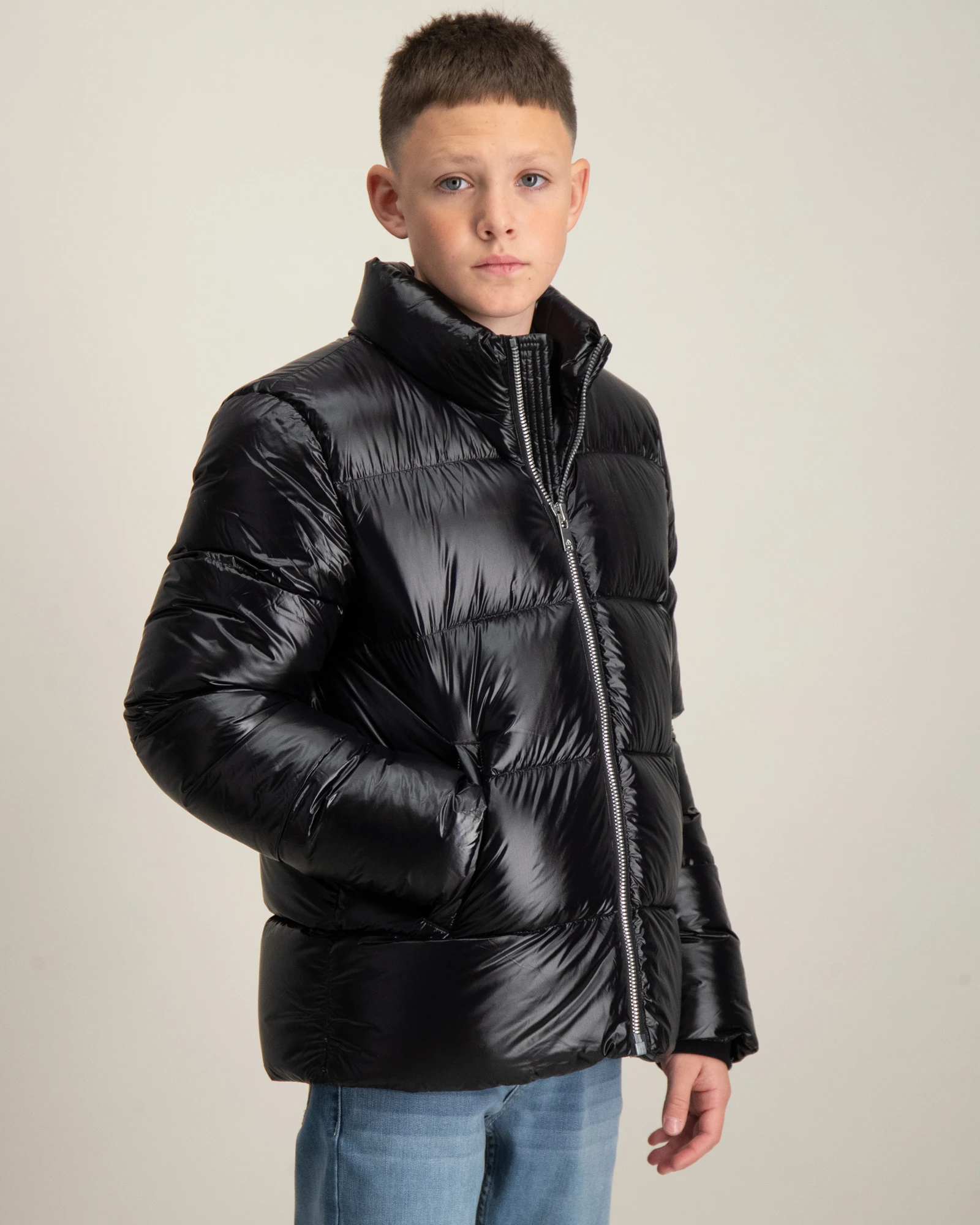 Moose Knuckles K KINGS PUFFER SHNY Noir pour Garçon | Kids Brand Store
