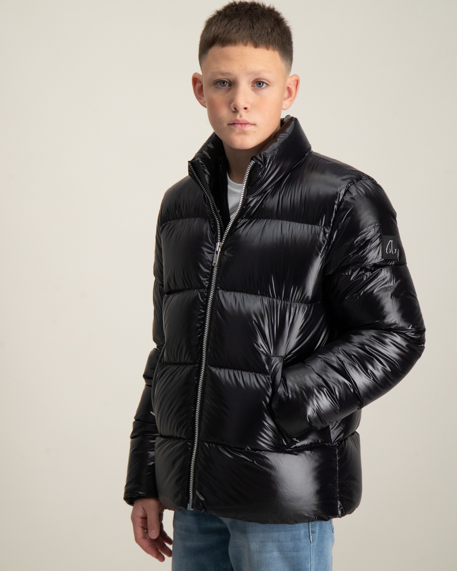 Moose Knuckles K KINGS PUFFER SHNY Noir pour Garçon | Kids Brand Store