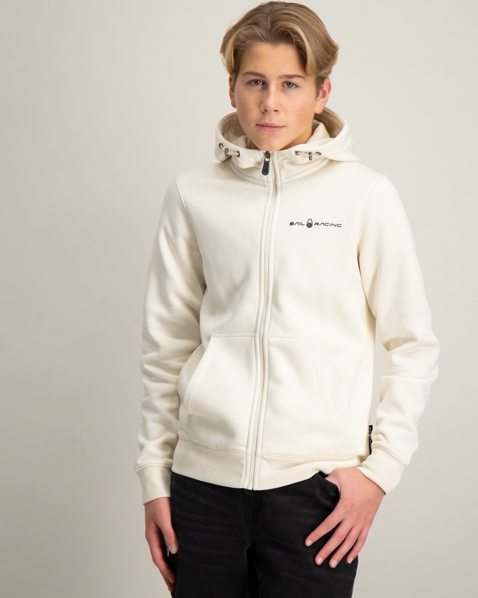 Sail Racing JR BOWMAN LOGO ZIP HOOD Hvit til Gutt | Kids Brand Store
