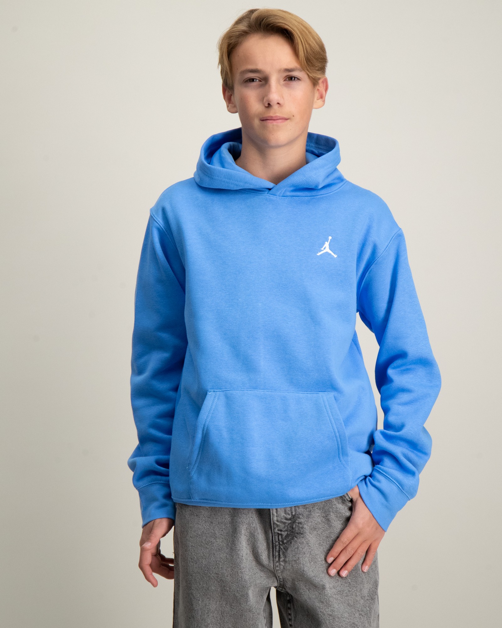 Light Blue Jordan Flight Hoodie Blau Nike Jordan JDB MJ BROOKLYN