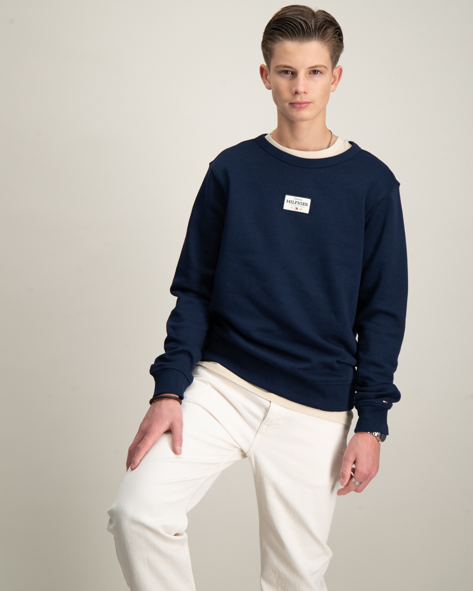 Tommy Hilfiger MONOTYPE 1985 LABEL REG SWEATSH Blå til Gutt | Kids ...