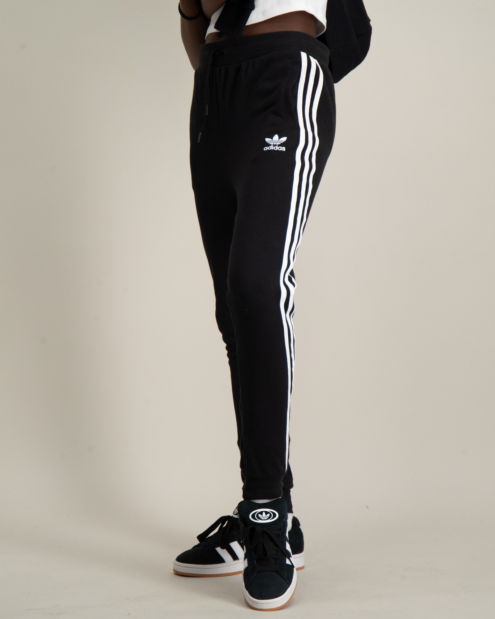 Black adidas pants girls online