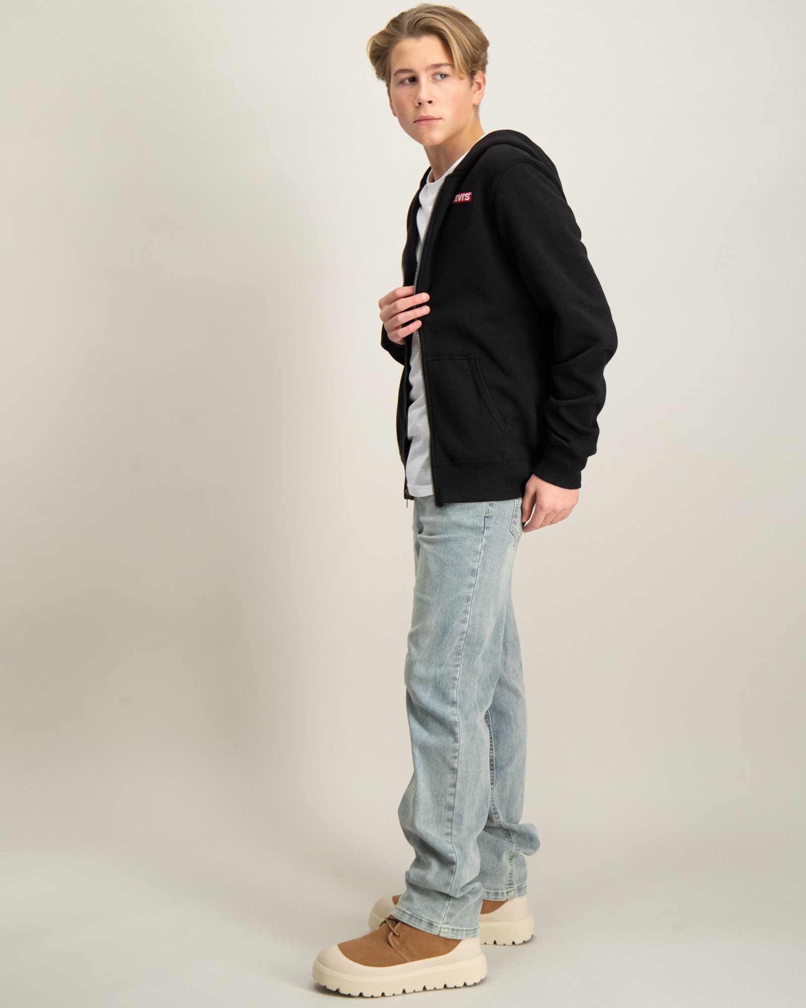 Felpa Con Zip Ragazzo 14 Anni Levi's Kids LVN BOXTAB Full Zip