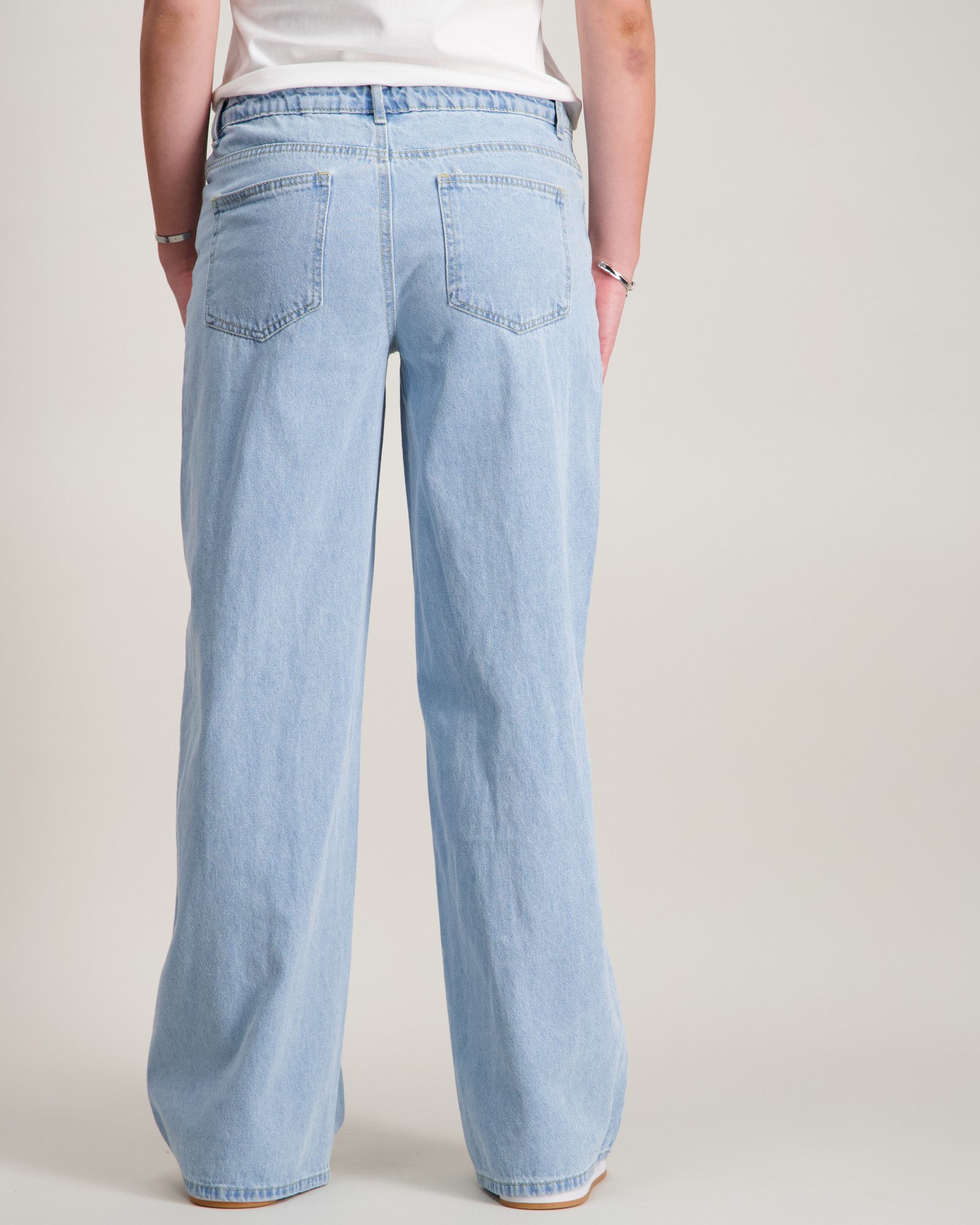 Jeans NAME IT Per Ragazze - Vita Bassa Cotone/Poliestere | Stile Wide Pant Moda Danese - Foto 7