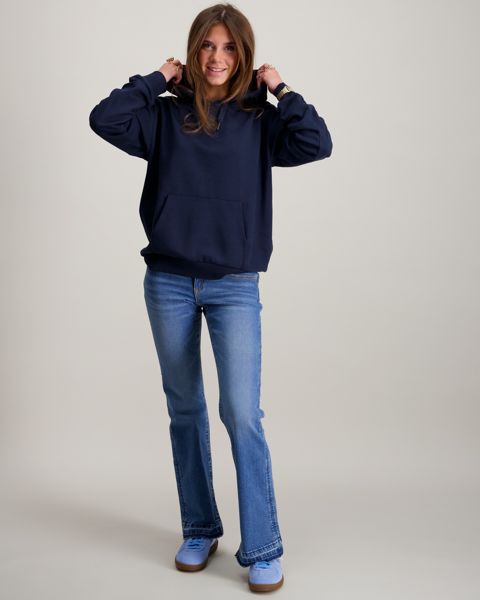 Stella Oversized Hoodie Blå