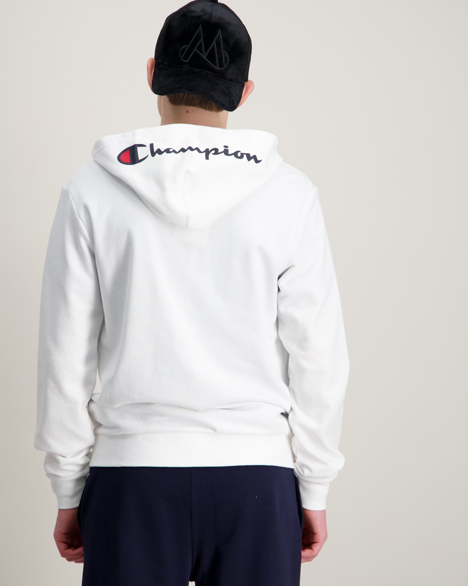 Champion Full Zip Hoodie Sweatshirt Hvit til Gutt | Kids