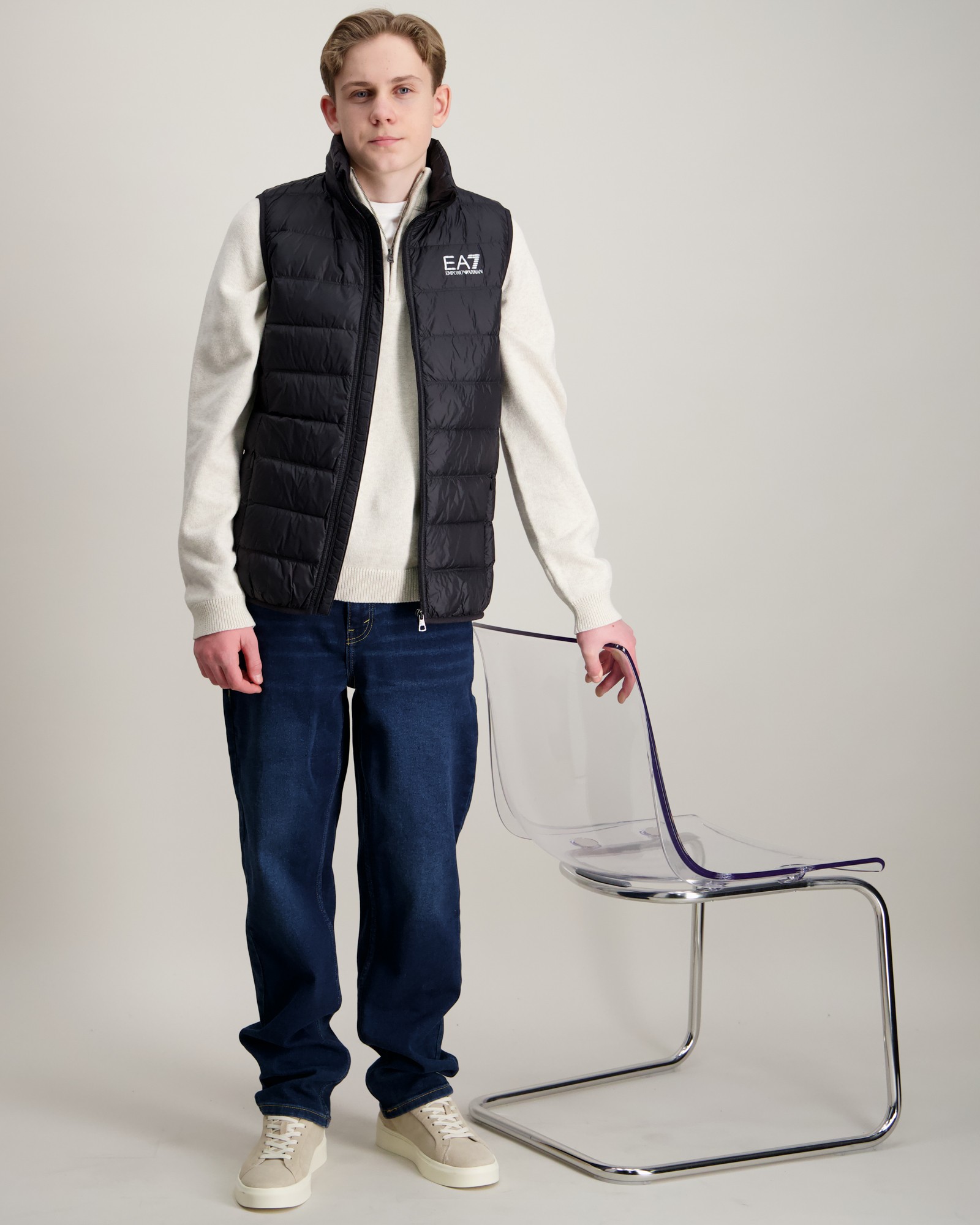 EA7 Emporio Armani DOWN WAISTCOAT Schwarz für Jungen | Kids