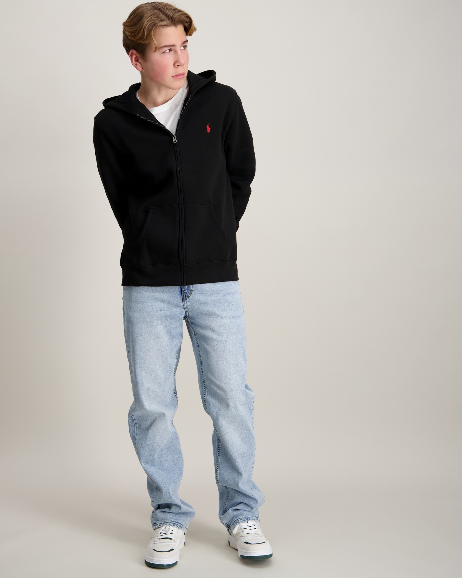 Polo Ralph Lauren Fleece Full-Zip Hoodie Zwart voor Jongens | Kids