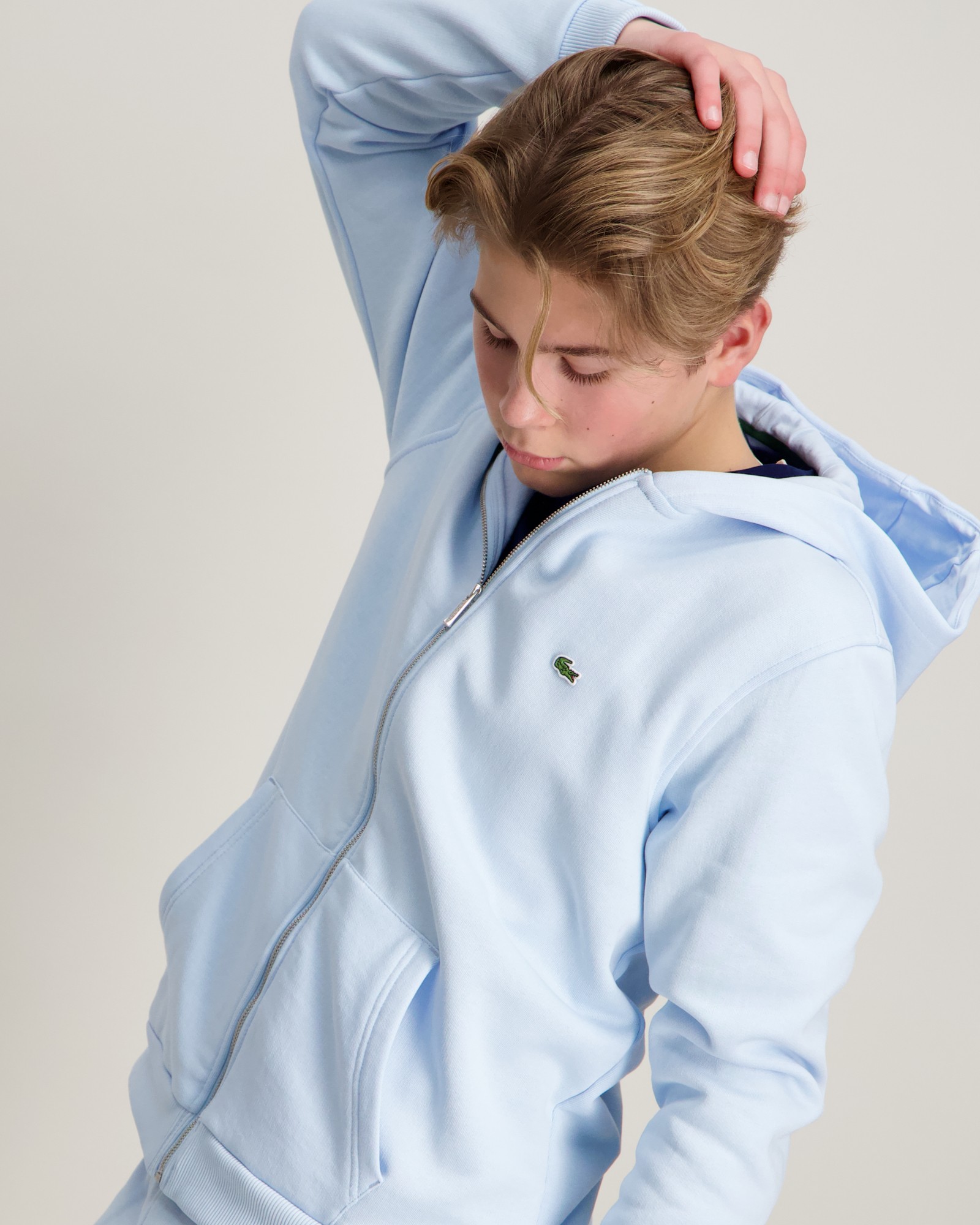 Lacoste SWEATSHIRT ZIP HOOD Blau für Jungen Kids Brand Store