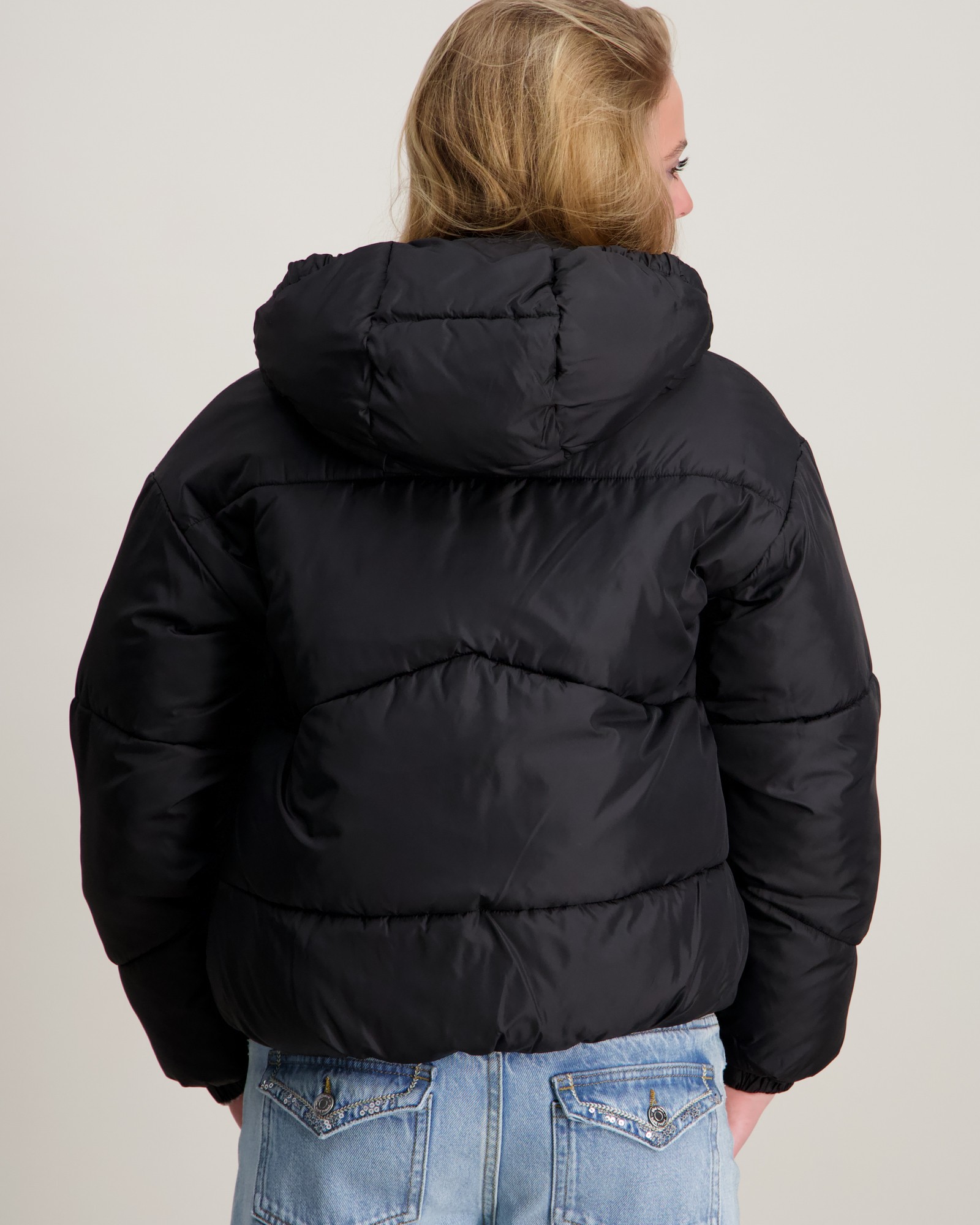 Calvin Klein CK SHORT PUFFER JACKET Schwarz für Mädchen Kids Brand Store