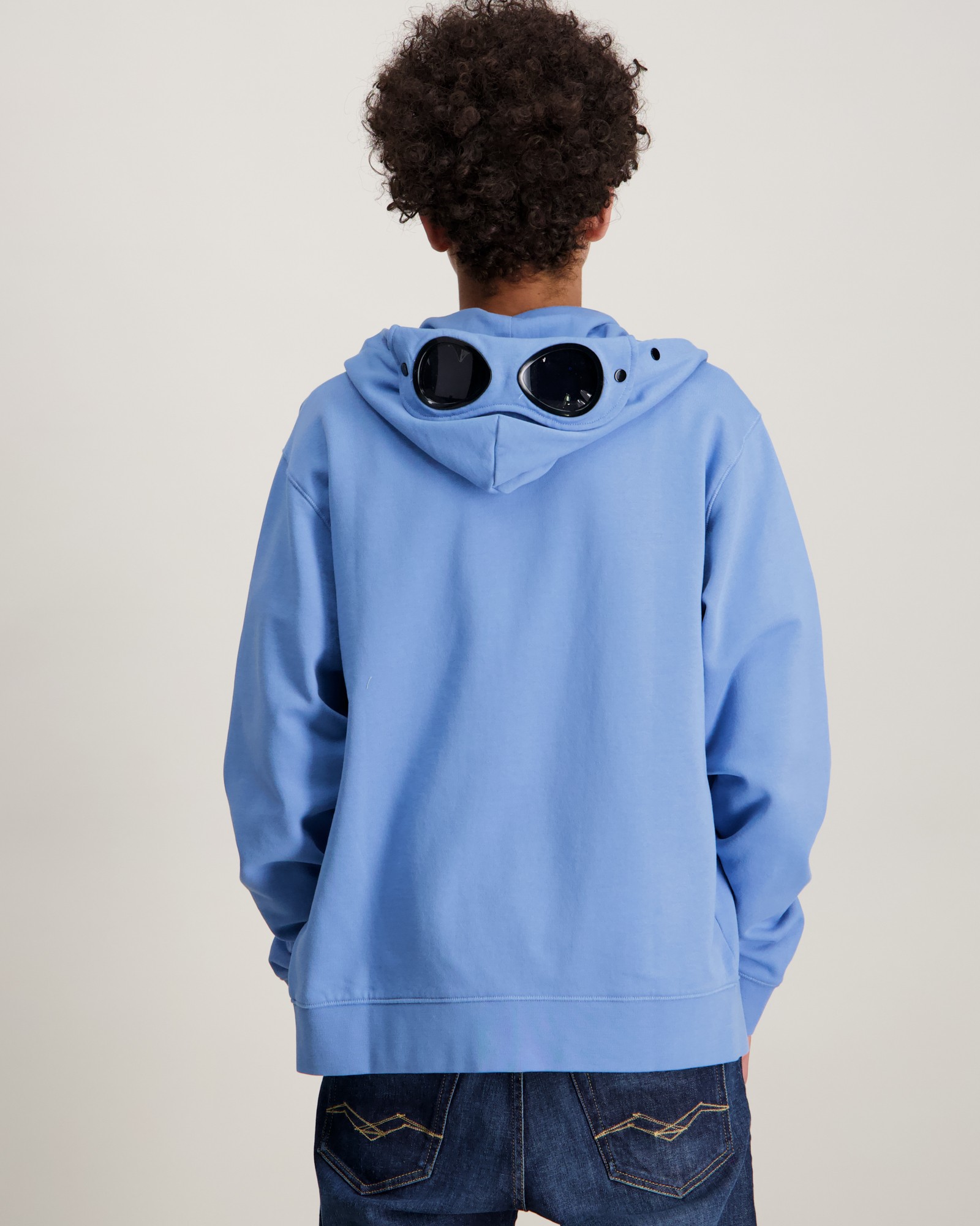 C.P. Company ZIP SWEATSHIRT/HOOD Blå för Kille | Kids Brand