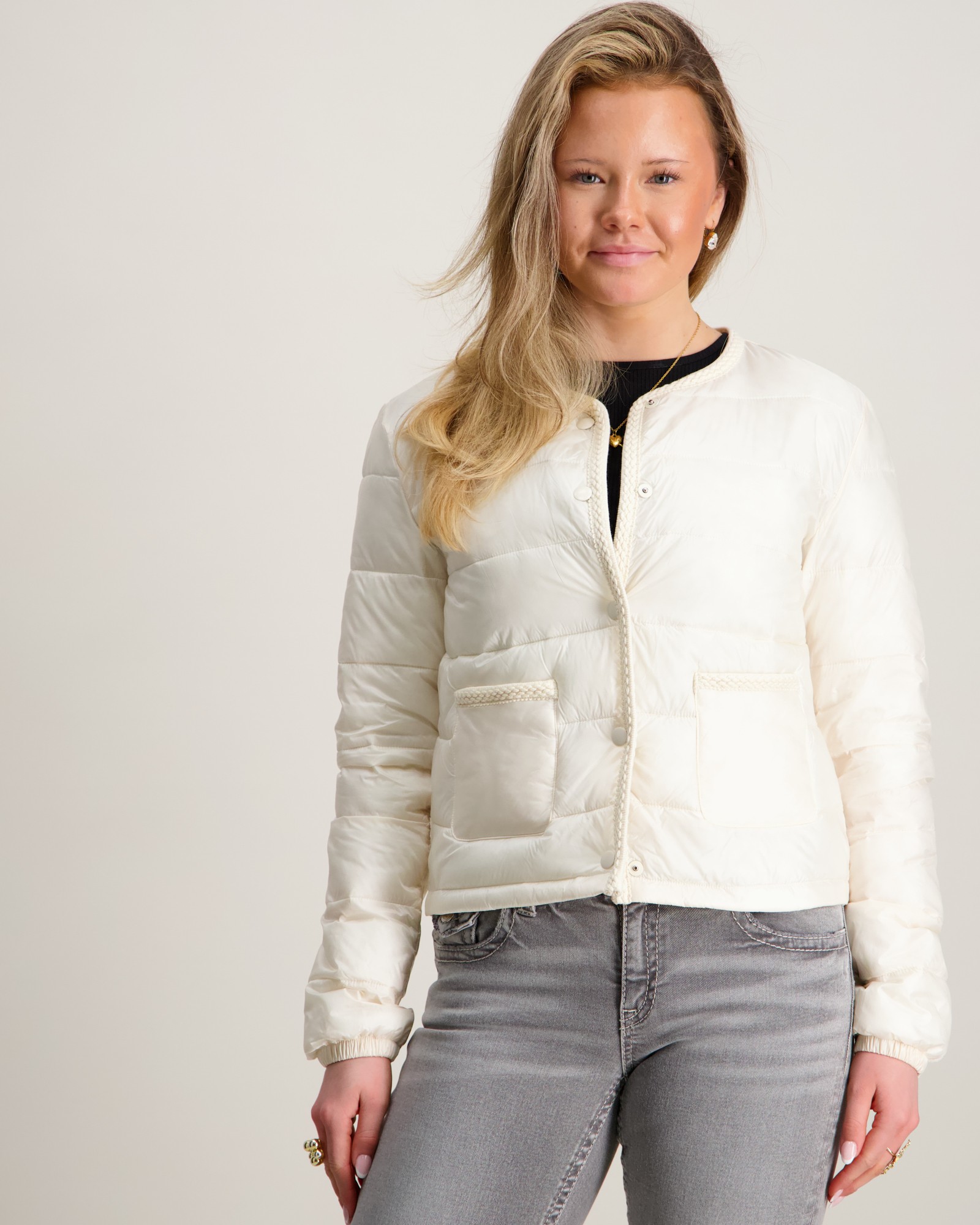 Gina Tricot Young Y lightweight jacket Cremefarben für Mädchen
