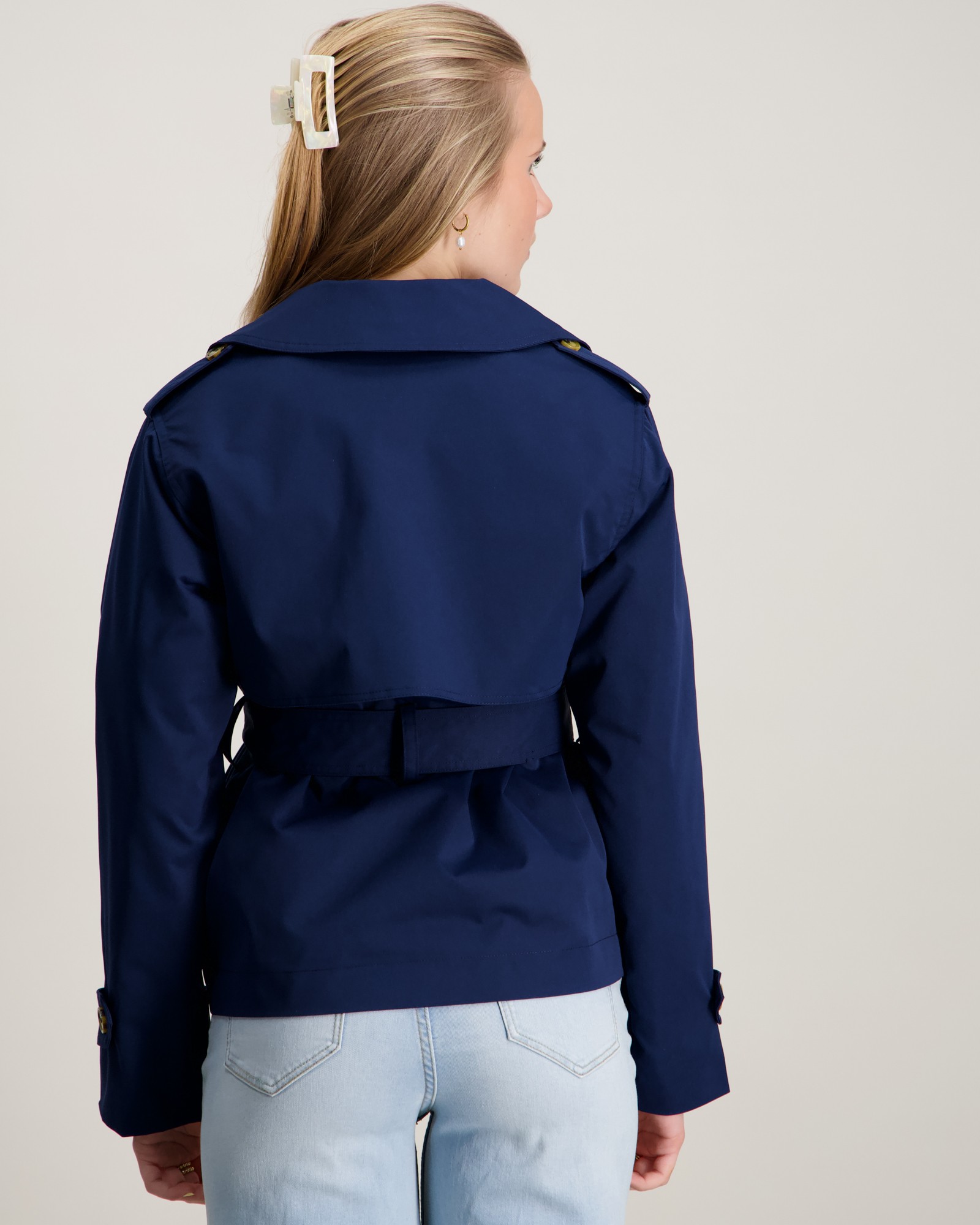 RYVLS Sthlm Belted Trench Blå för Tjej Kids Brand Store