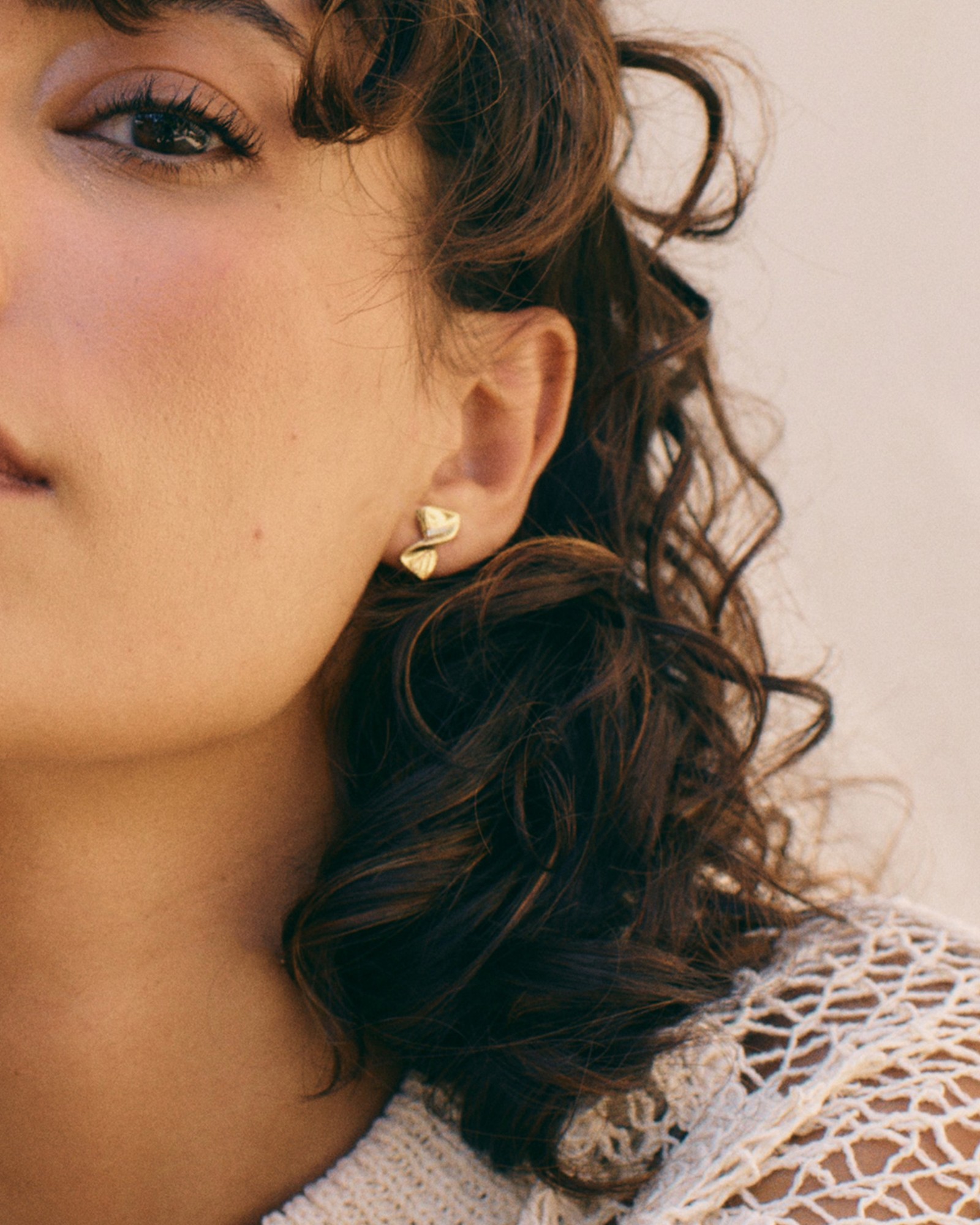 Edblad Nuvole Studs S Gold Gylden til Pige | Kids Brand Store