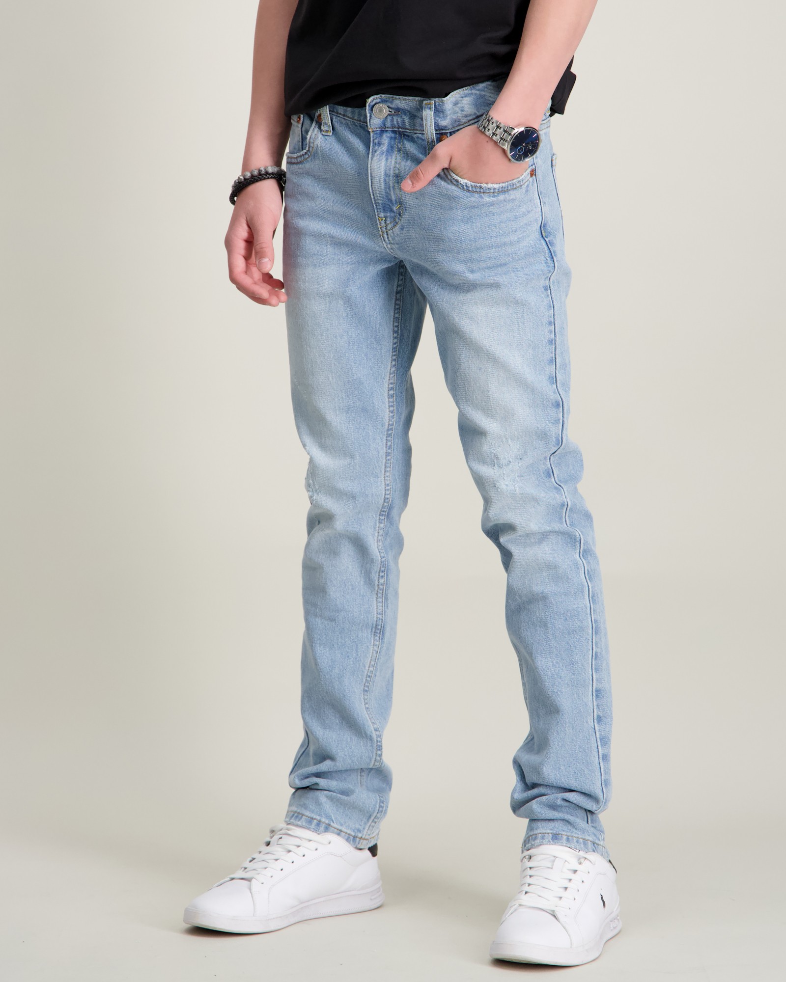 Levi’s Kids Jeans Für Jungen – Strong Performance Slim Fit, Mit Stretch & Verstellbarem Bund, 8 Jahre