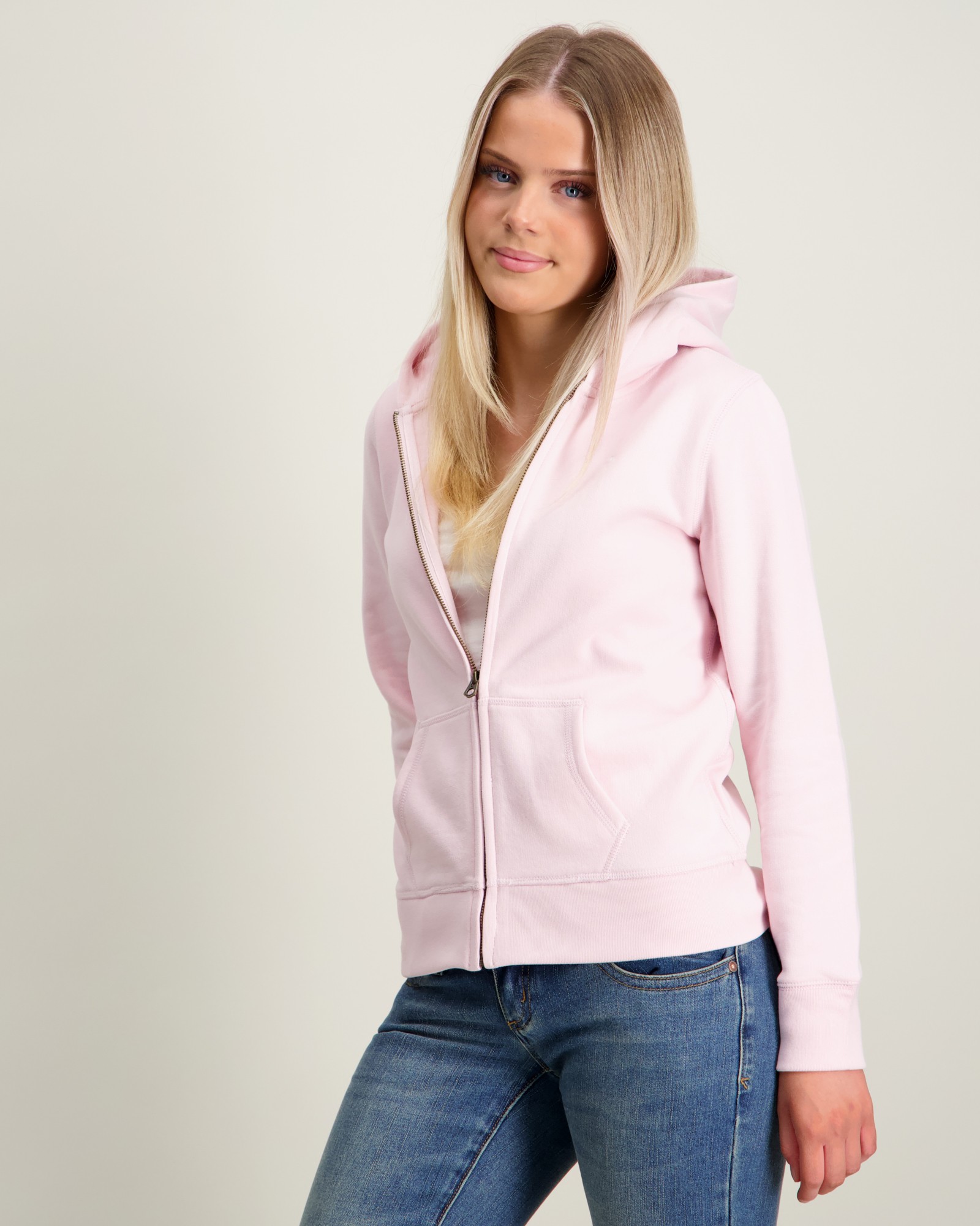 トップス Polo RalphLauren zip up hoodie lightpink Polo Ralph Lauren Fleece Full-Zip Hoodie Roze voor Meisjes | Kids