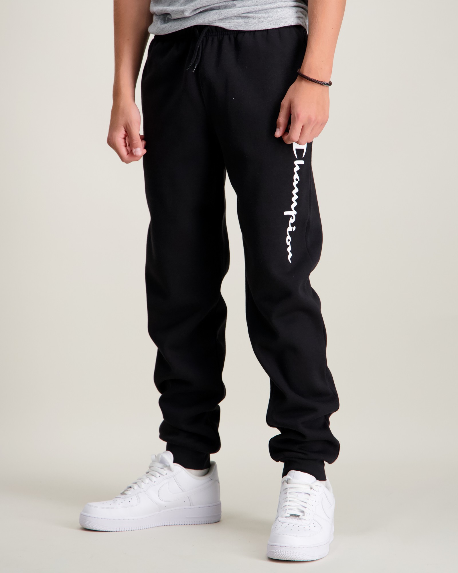 Champion Rib Cuff Pants Svart til Gutt | Kids Brand Store