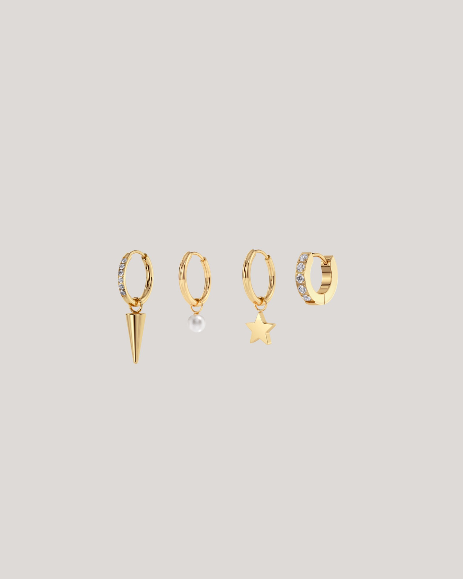 Edblad Peak One Hoops Sirius Gold Guldig för Tjej | Kids Brand Store