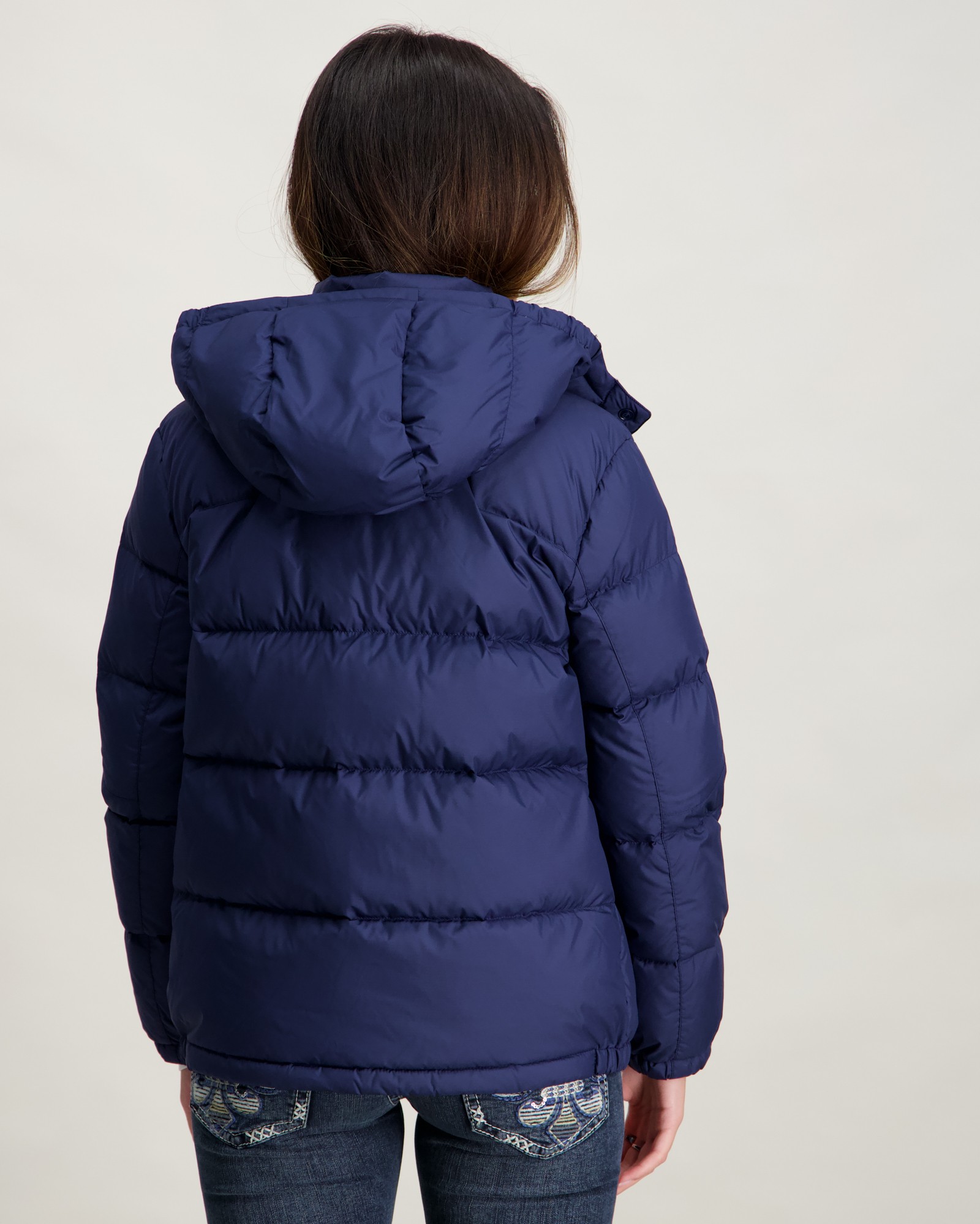 Polo Ralph Lauren Ripstop Down Hooded Jacket Blau für Mädchen